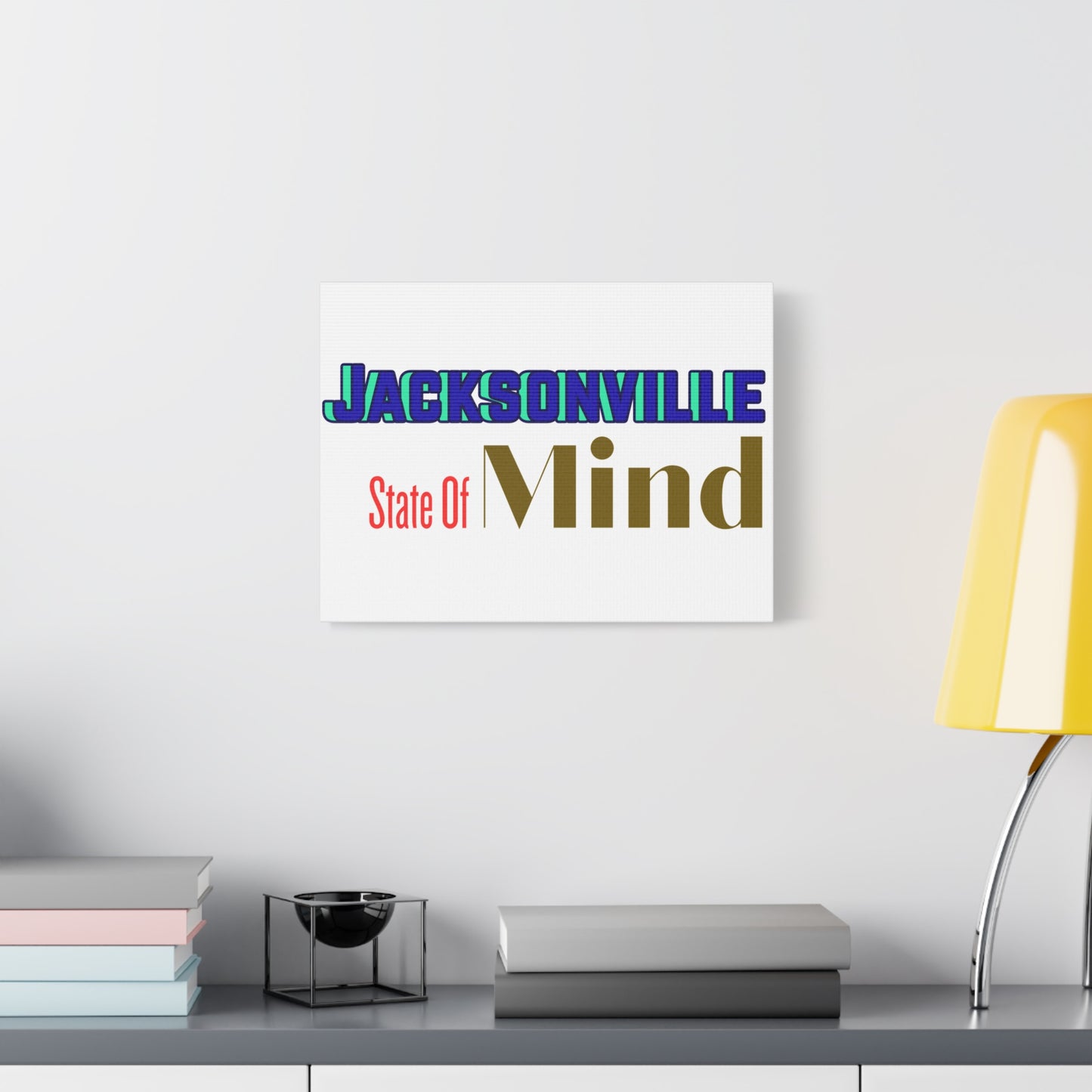 Jacksonville State of Mind Matte Canvas Art, Home Decor, Wall Art, Gift for Florida Lovers, Unique Artwork, Stretched Canvas
