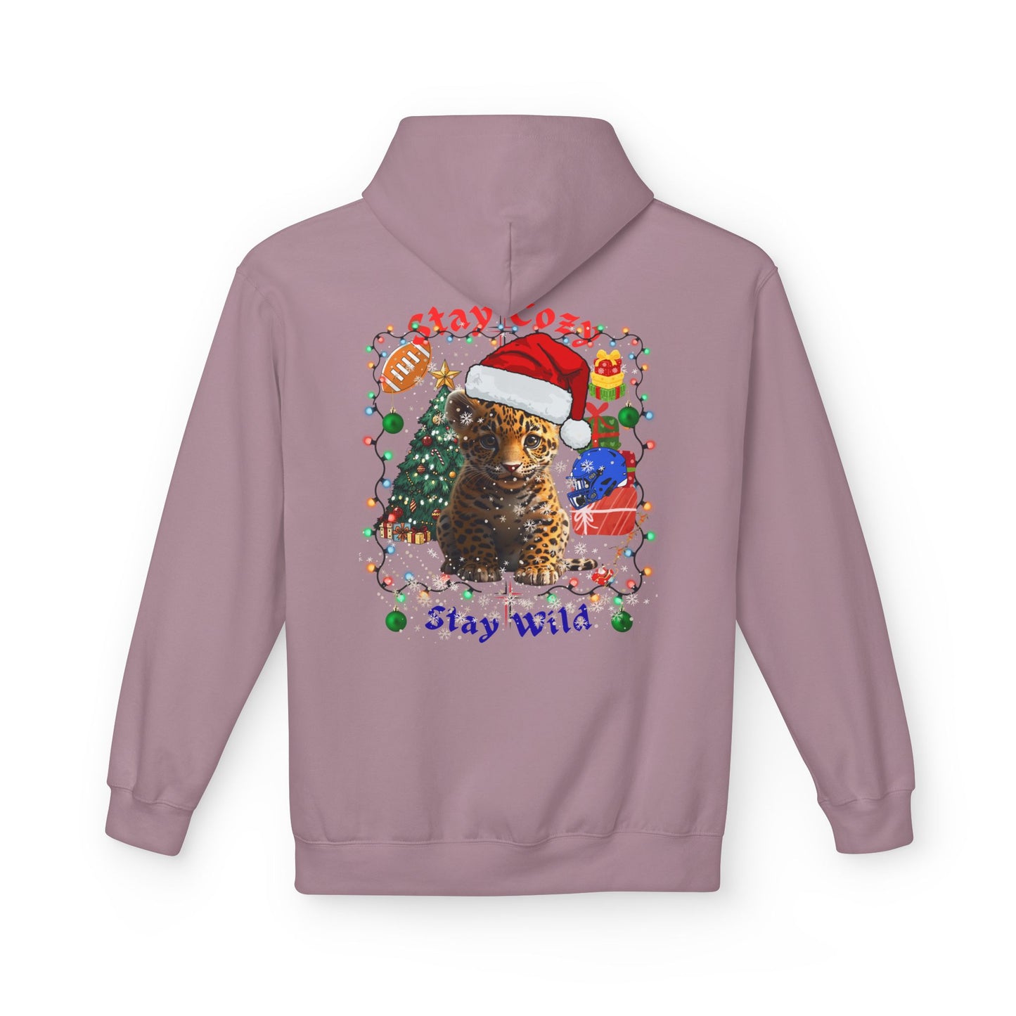 Festive Wildcat Hoodie - GILDAN SF 500 -Stay Wild Christmas Edition