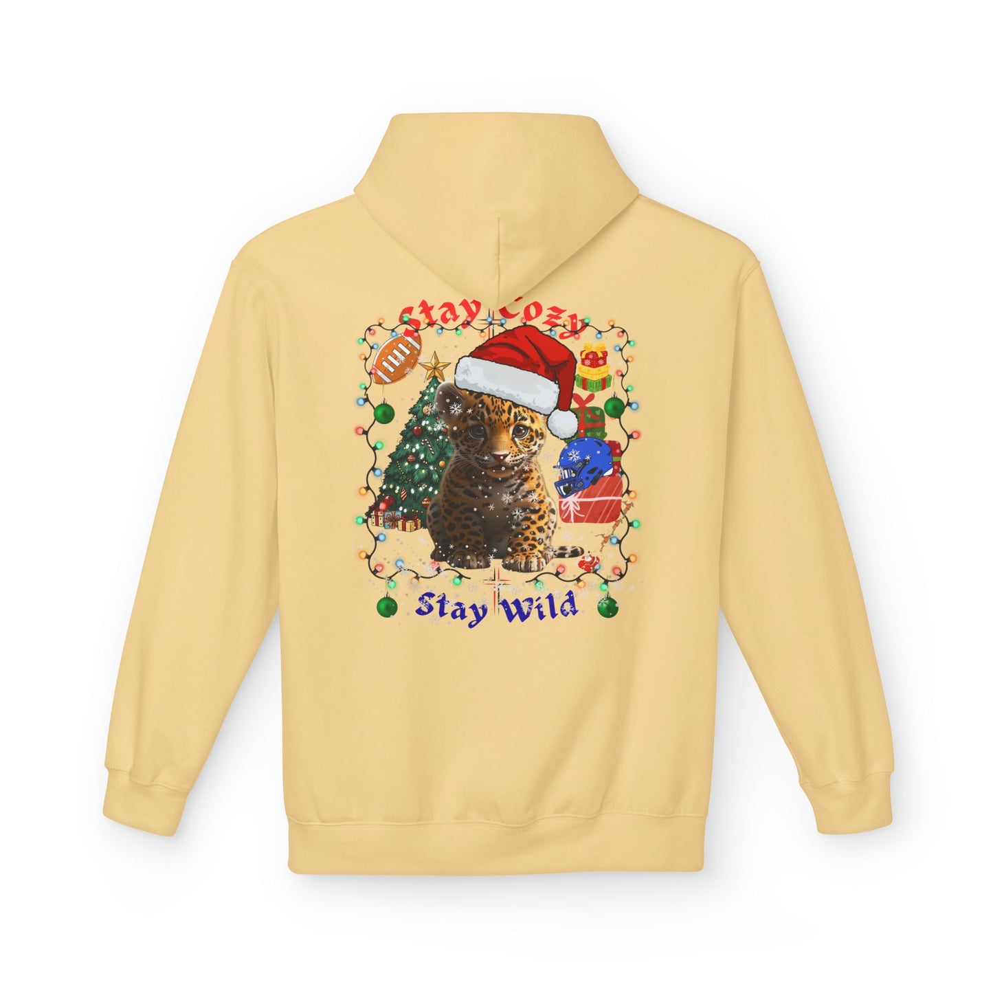 Festive Wildcat Hoodie - GILDAN SF 500 -Stay Wild Christmas Edition