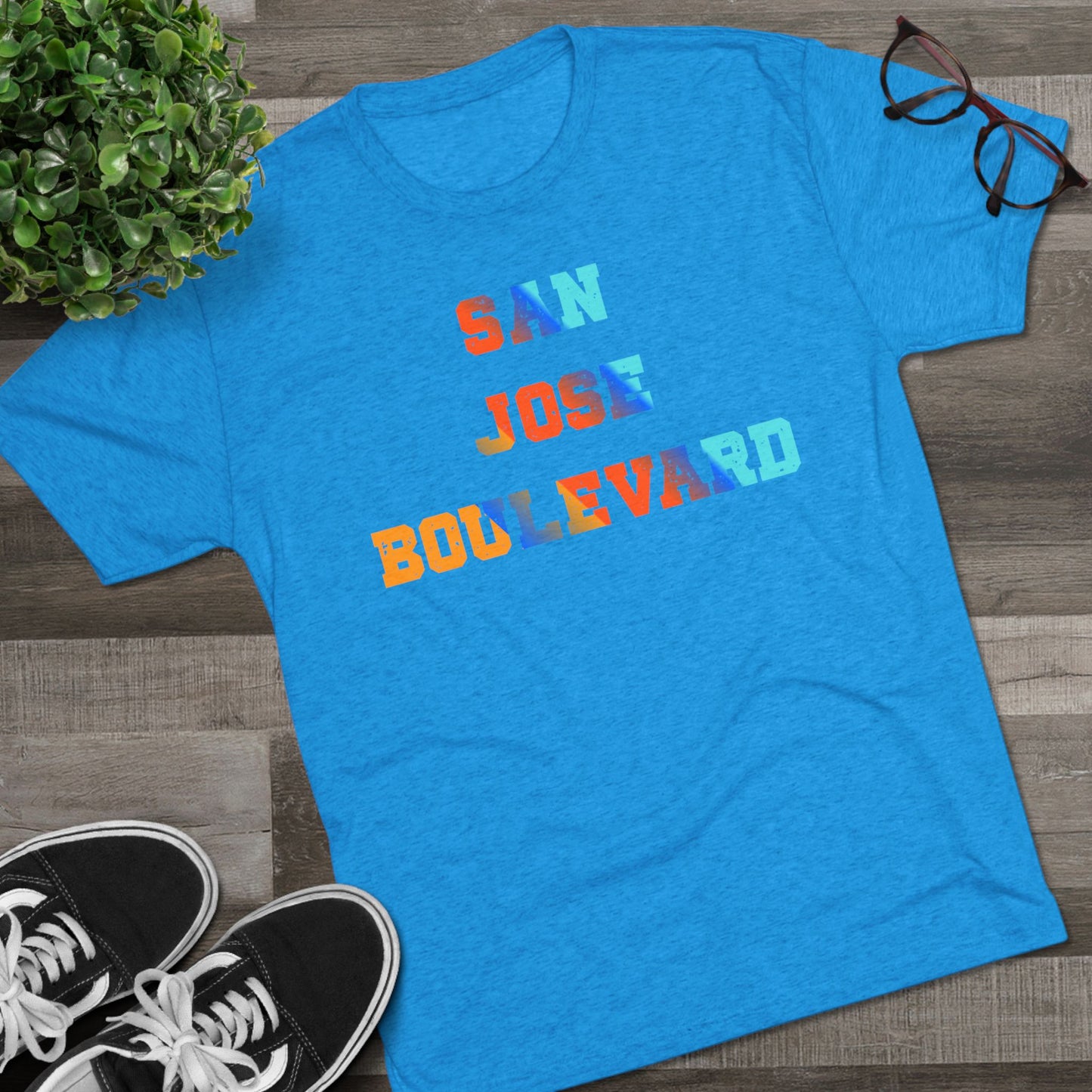 Colorful San Jose Boulevard - Next Level 6010 -Crew Tee for Casual Vibes, Perfect for Summer Outings, Gifts, Relaxed Style, Graphic Tee, Travel Shirt
