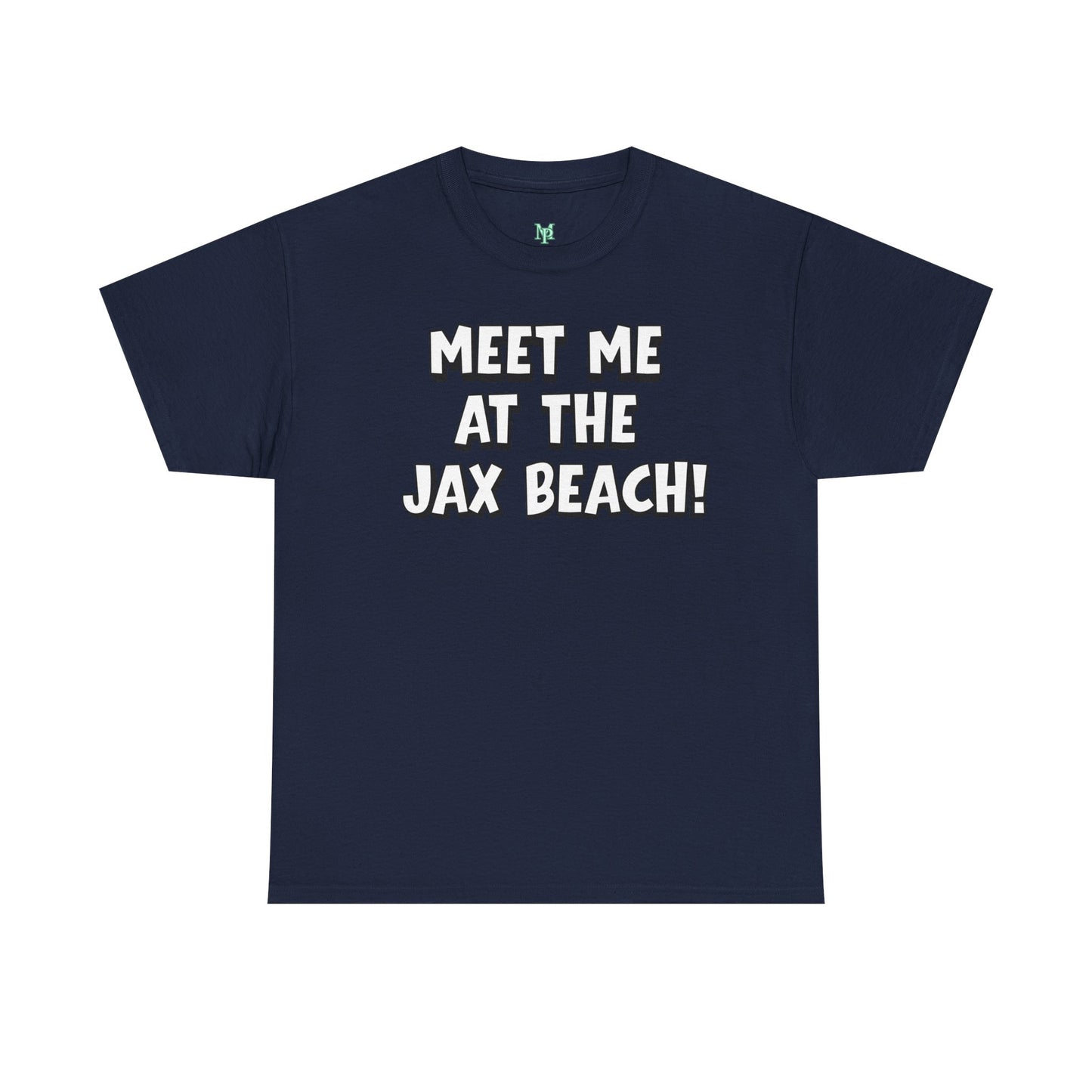 Meet Me at the Jax Beach Unisex Tee, -GILDAN 5000-Beach Day Shirt, Summer Vacation Top, Casual Beachwear, Coastal Gift, Fun Family Outing