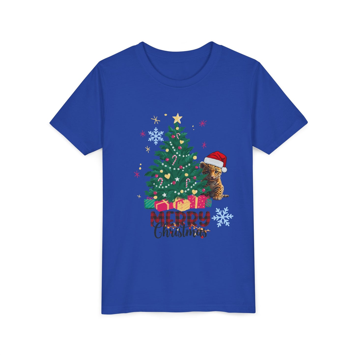 Merry Christmas Youth Tee BELLA+CANVAS 3001 Y