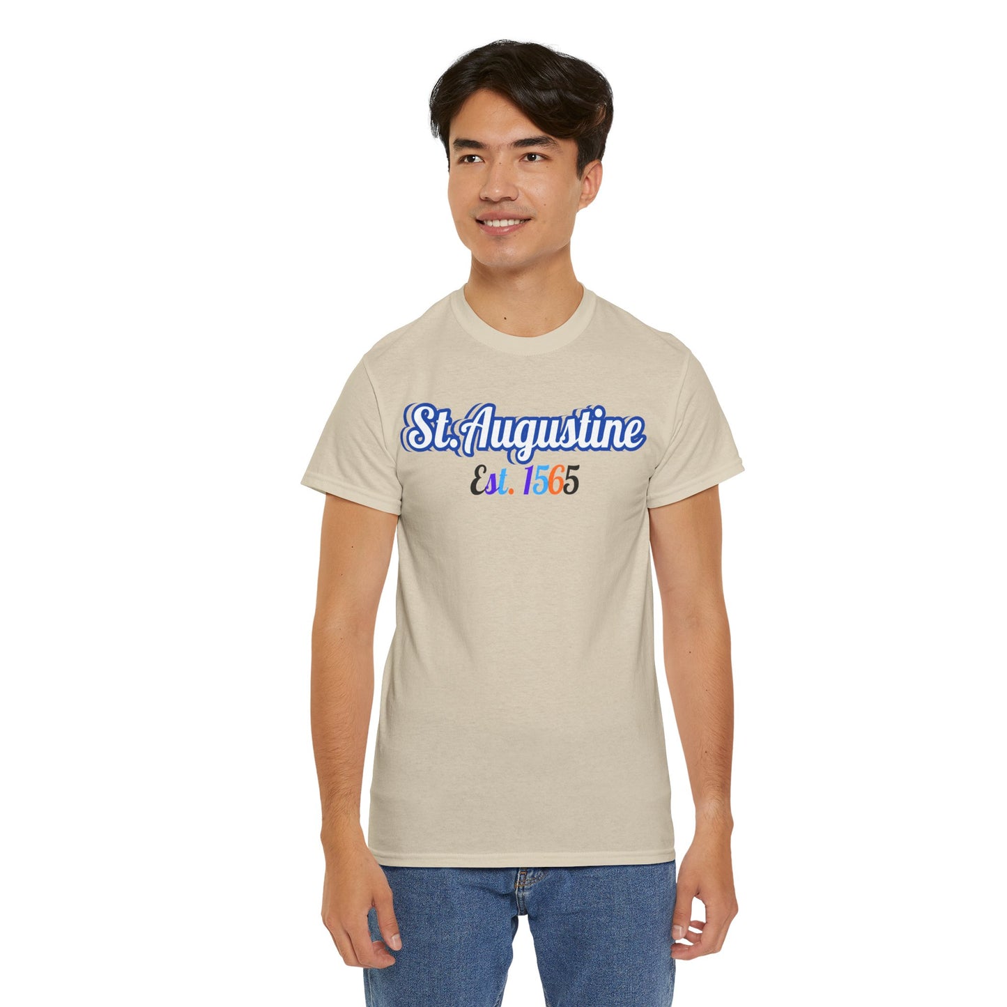 St. Augustine Heritage Unisex Tee | Casual Cotton Shirt, Vintage Style, Gift for Travelers, Family Trip, Historic City Wear