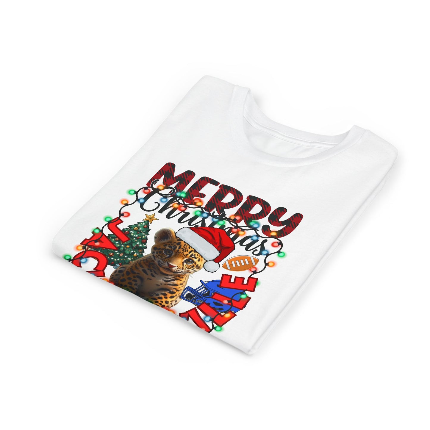 Merry Jacksonville Christmas Youth Tee BELLA+CANVAS 3001 Y