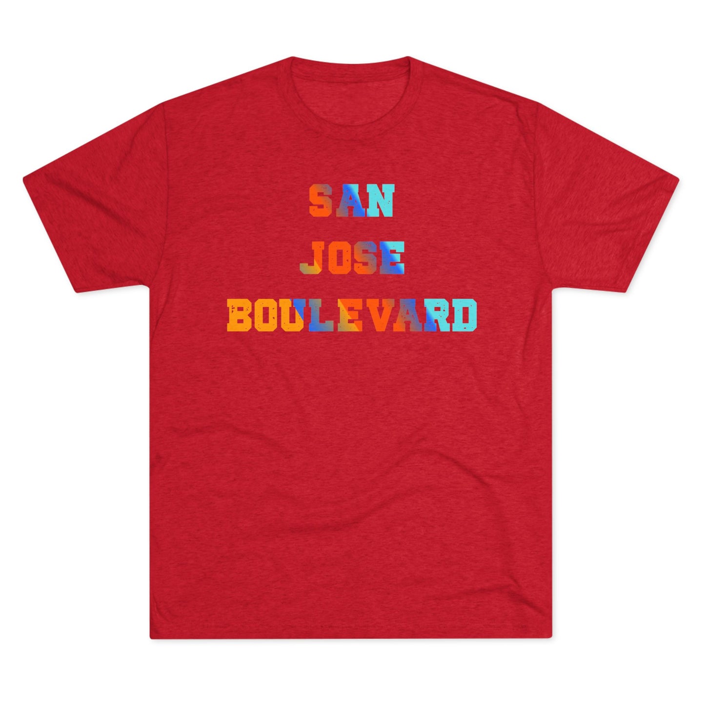 Colorful San Jose Boulevard - Next Level 6010 -Crew Tee for Casual Vibes, Perfect for Summer Outings, Gifts, Relaxed Style, Graphic Tee, Travel Shirt