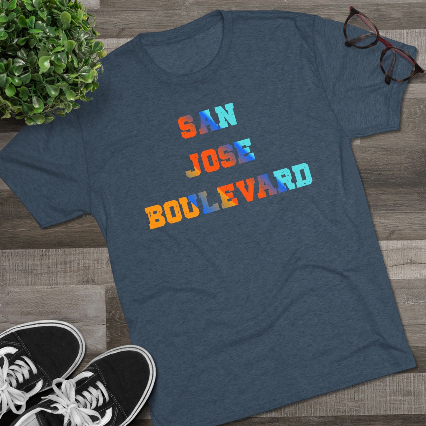 Colorful San Jose Boulevard - Next Level 6010 -Crew Tee for Casual Vibes, Perfect for Summer Outings, Gifts, Relaxed Style, Graphic Tee, Travel Shirt
