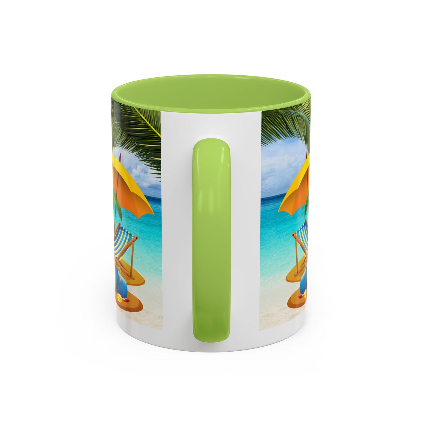 Beach Vibes Coffee Mug | Tropical Vacation Drinkware | Summer Gift | Relaxation Mug | Ocean Scene Cup