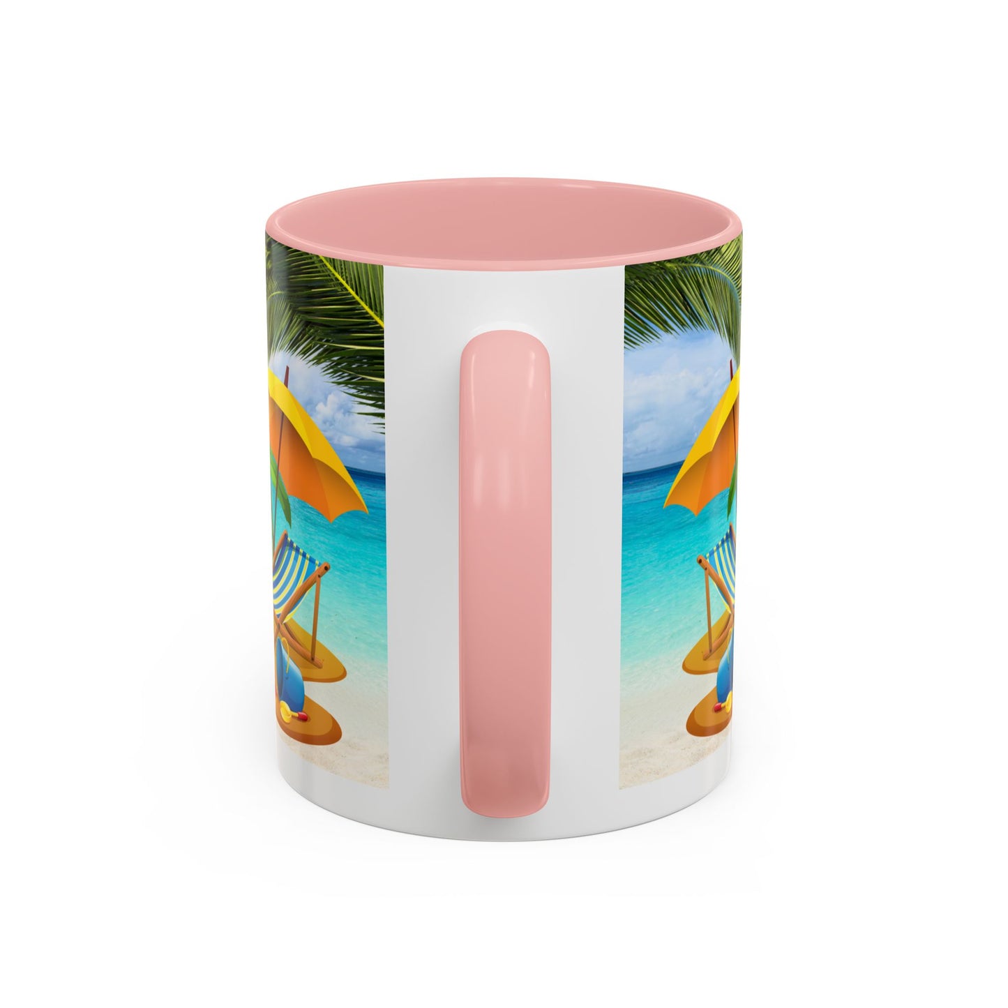 Beach Vibes Coffee Mug | Tropical Vacation Drinkware | Summer Gift | Relaxation Mug | Ocean Scene Cup