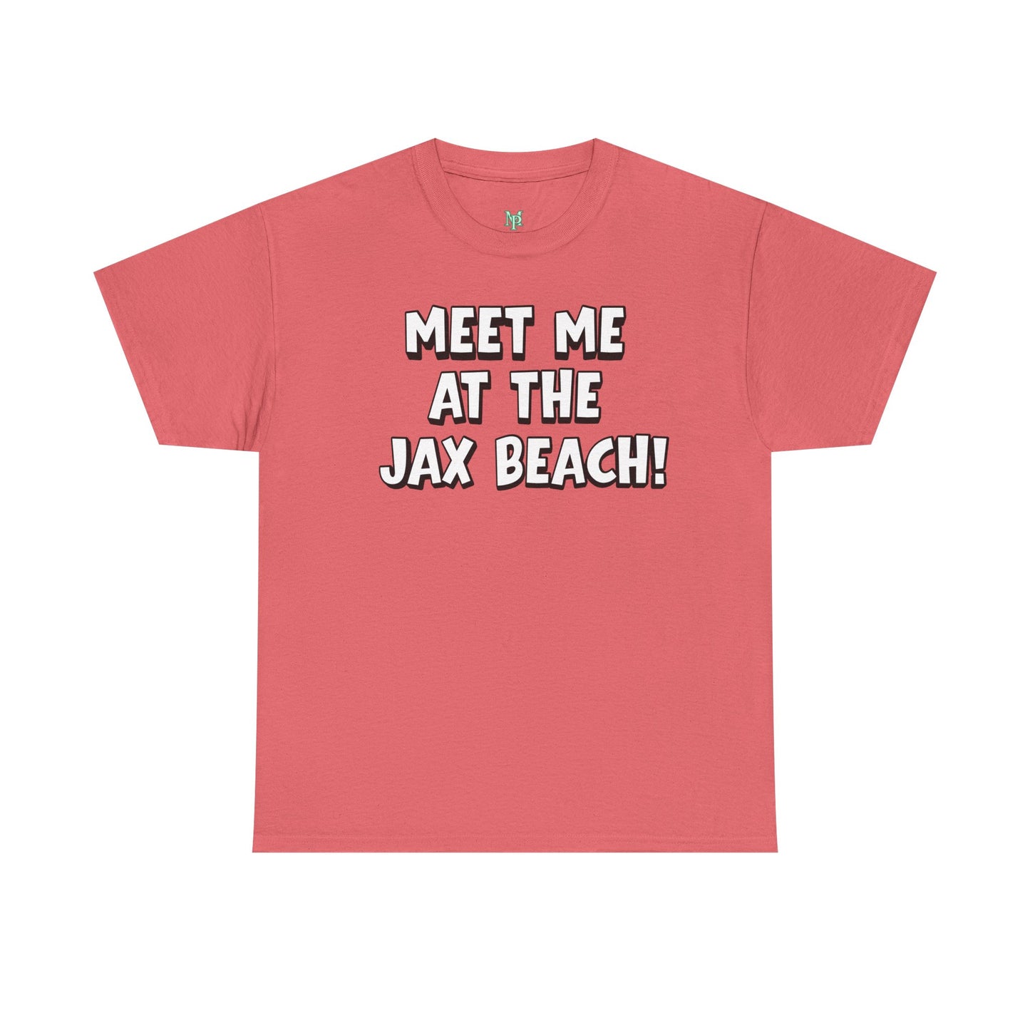 Meet Me at the Jax Beach Unisex Tee, -GILDAN 5000-Beach Day Shirt, Summer Vacation Top, Casual Beachwear, Coastal Gift, Fun Family Outing