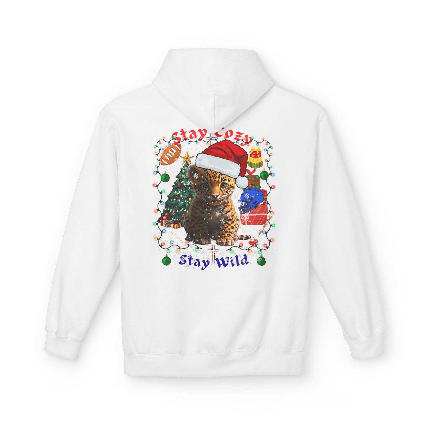 Festive Wildcat Hoodie - GILDAN SF 500 -Stay Wild Christmas Edition