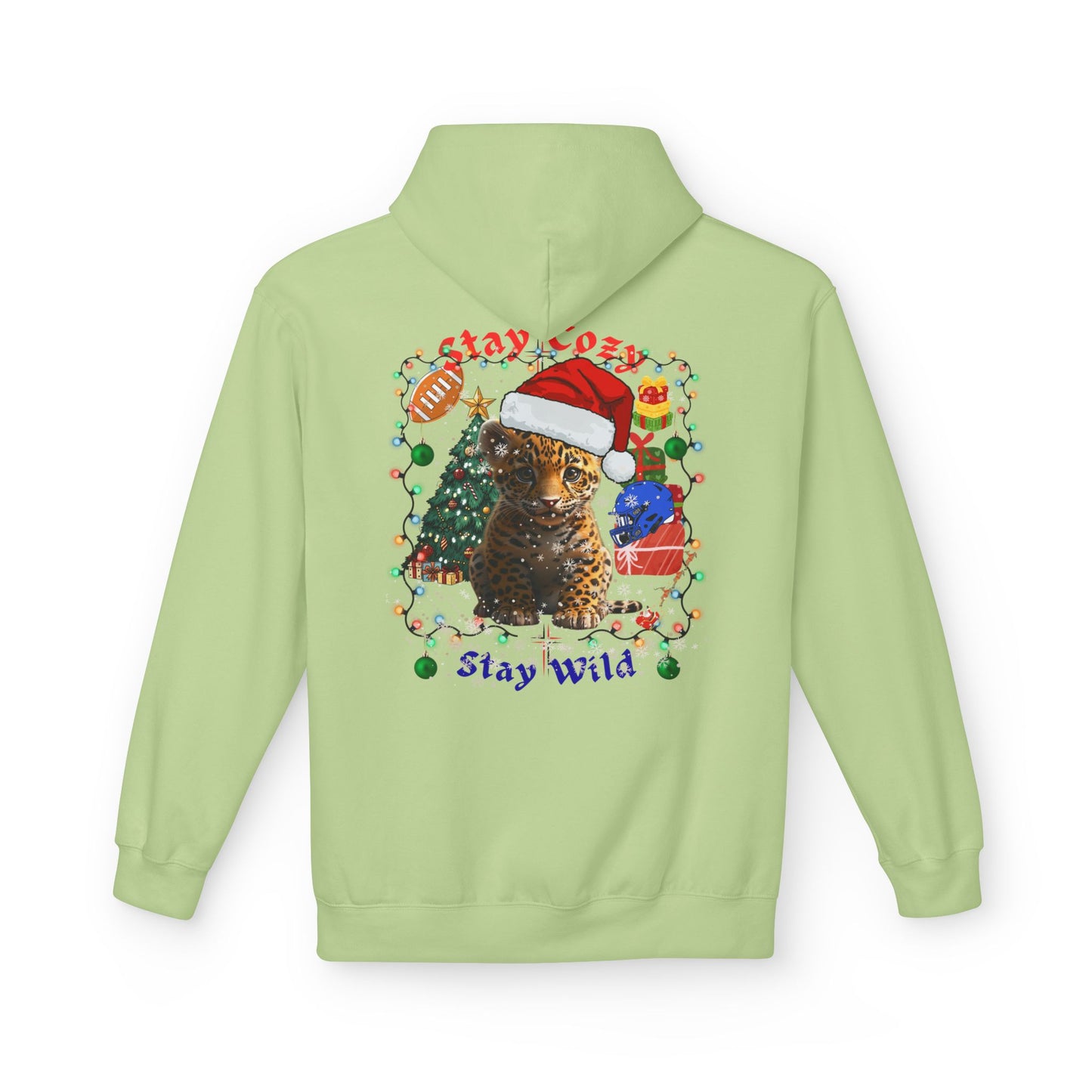 Festive Wildcat Hoodie - GILDAN SF 500 -Stay Wild Christmas Edition