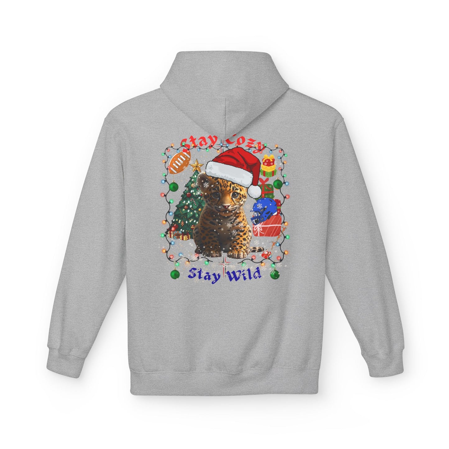 Festive Wildcat Hoodie - GILDAN SF 500 -Stay Wild Christmas Edition