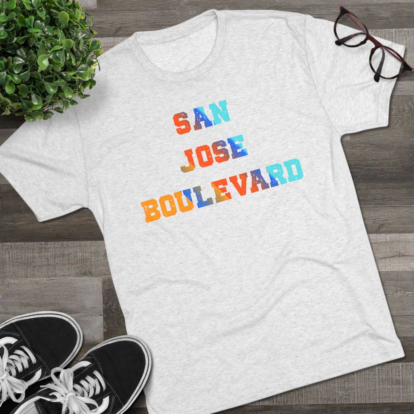 Colorful San Jose Boulevard - Next Level 6010 -Crew Tee for Casual Vibes, Perfect for Summer Outings, Gifts, Relaxed Style, Graphic Tee, Travel Shirt