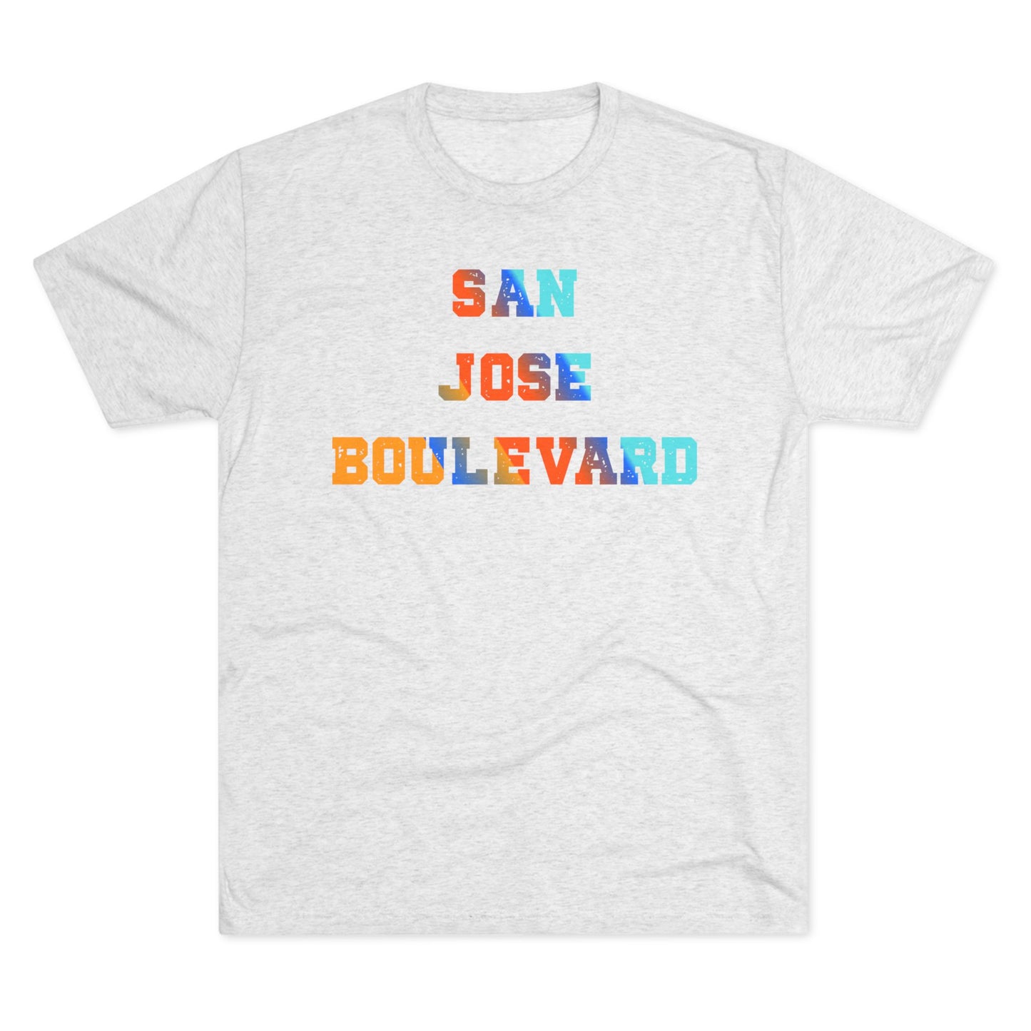 Colorful San Jose Boulevard - Next Level 6010 -Crew Tee for Casual Vibes, Perfect for Summer Outings, Gifts, Relaxed Style, Graphic Tee, Travel Shirt