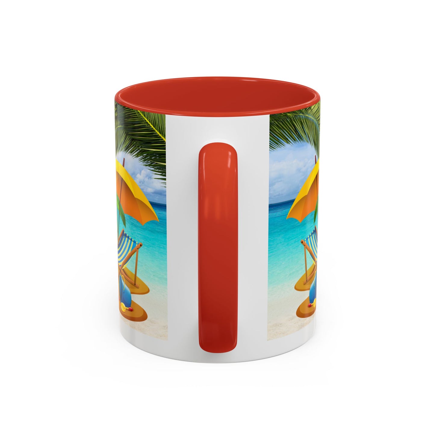 Beach Vibes Coffee Mug | Tropical Vacation Drinkware | Summer Gift | Relaxation Mug | Ocean Scene Cup