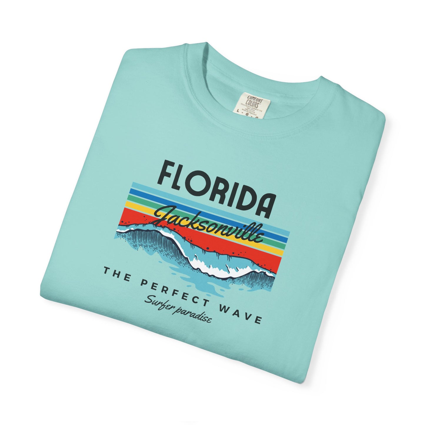 Florida Wave Graphic T-Shirt, Unisex Summer Tee, Beach Lover Gift, Adventure Shirt, Casual Wear, Vacation Apparel