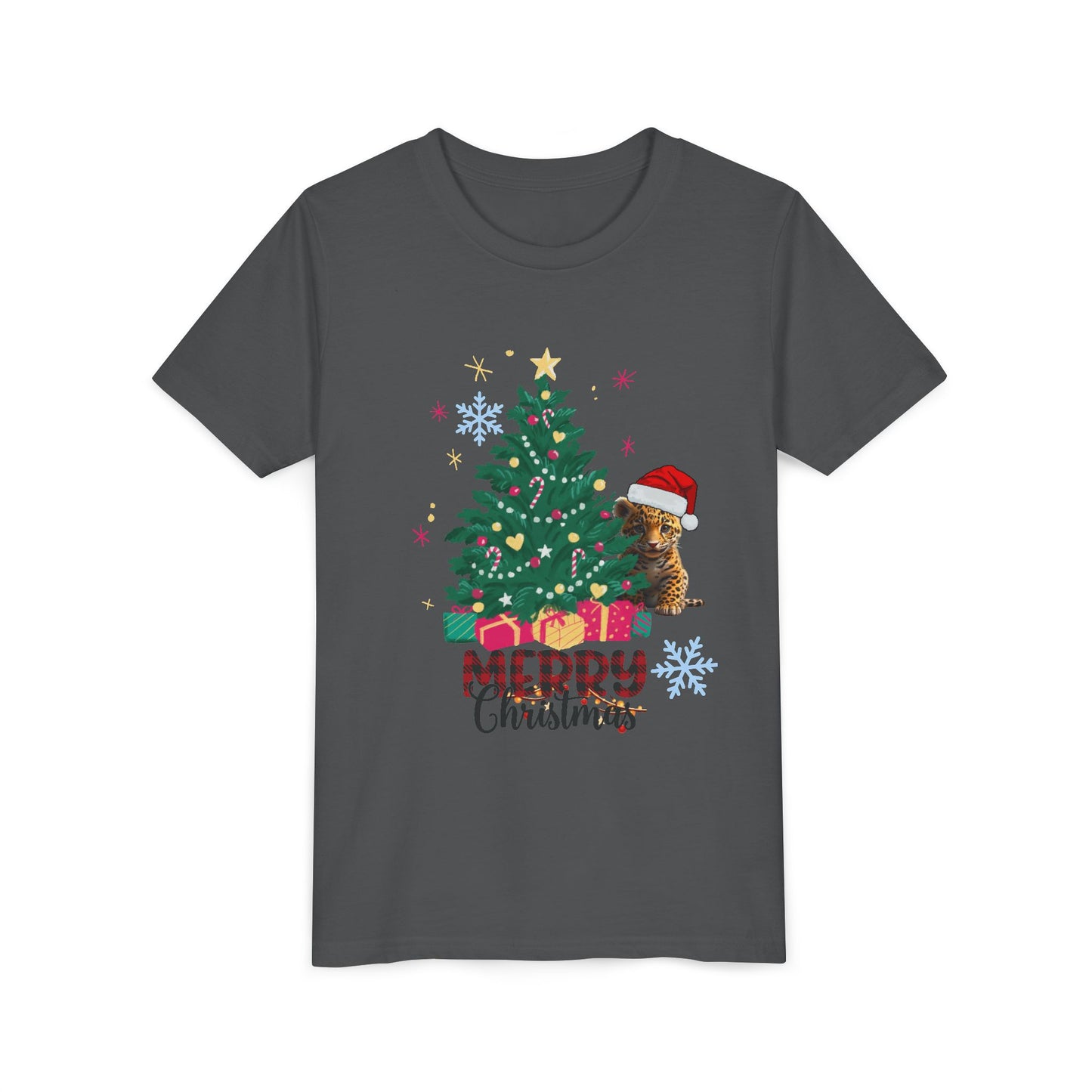Merry Christmas Youth Tee BELLA+CANVAS 3001 Y