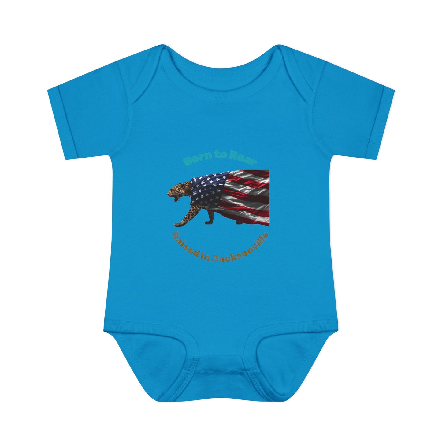 Born to Roar Baby Bodysuit - Cute Infant Outfit for Newborn Boys & Girls, Perfect for Baby Showers, 4th of July & Everyday Wear