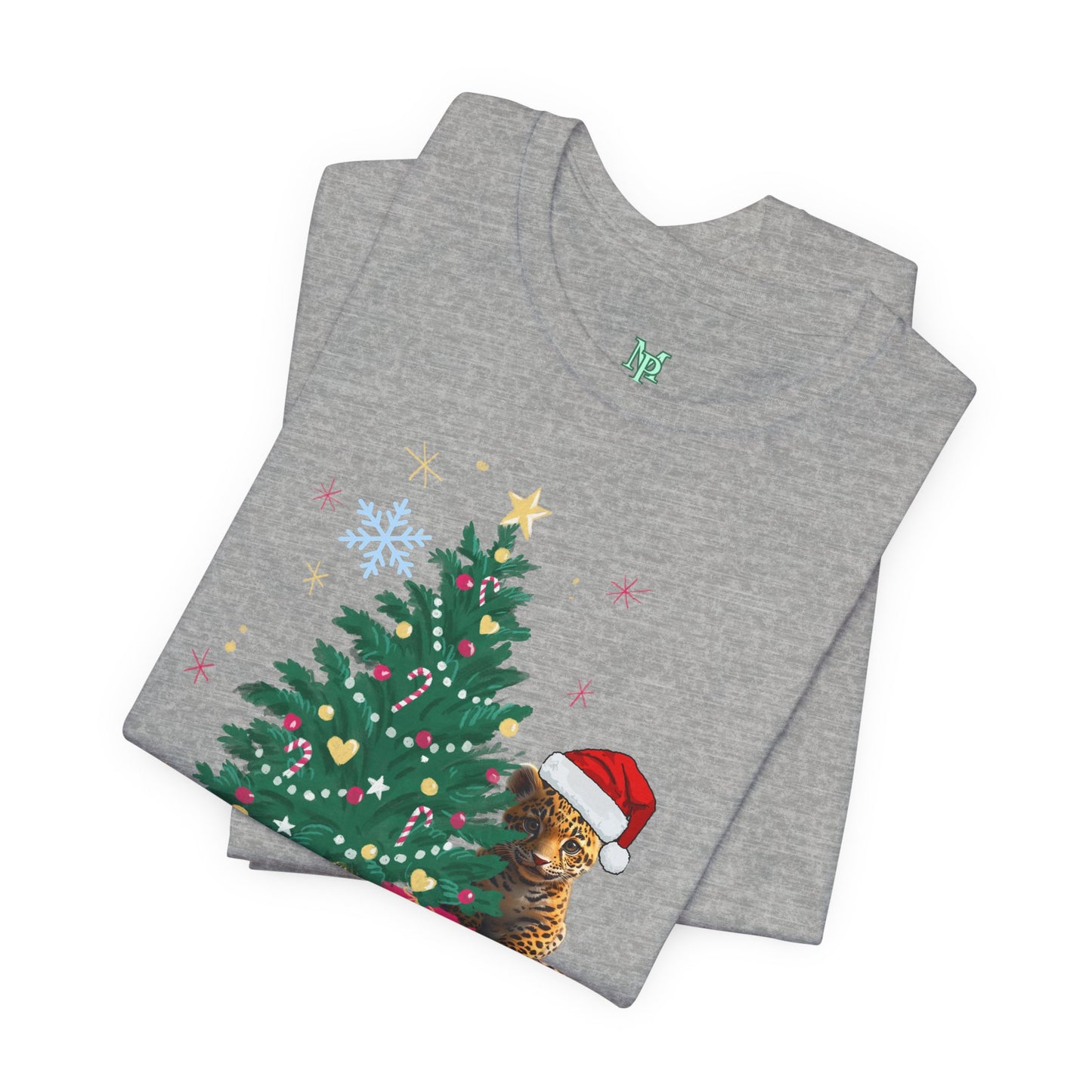 Merry Christmas Unisex Jersey Tee BELLA+CANVAS 3001