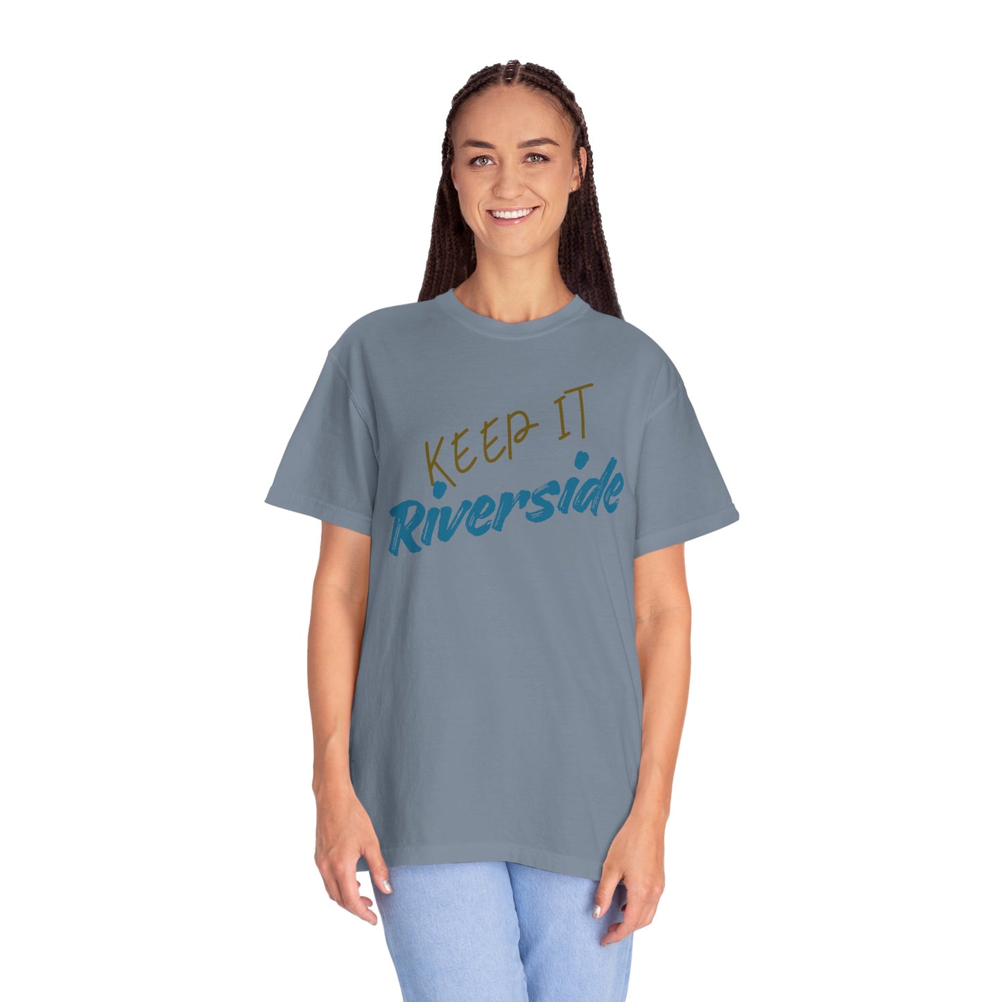 Unisex Riverside Graphic Tee, Summer Vibes Shirt, Relaxed Style T-Shirt, Casual Wear Gift, Beach Day Top
