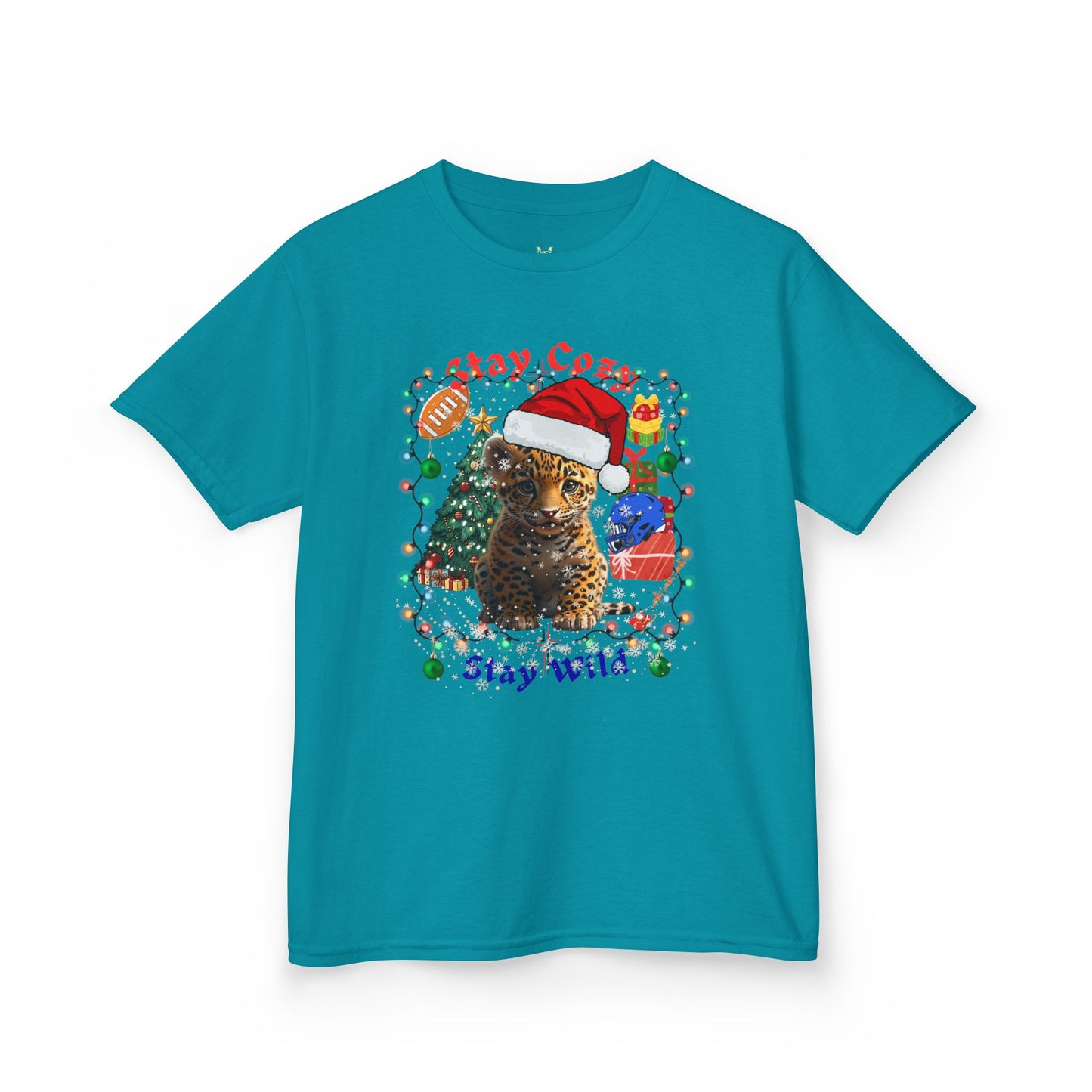 Festive Kids Tee - Stay Cozy Stay Wild Christmas T-Shirt