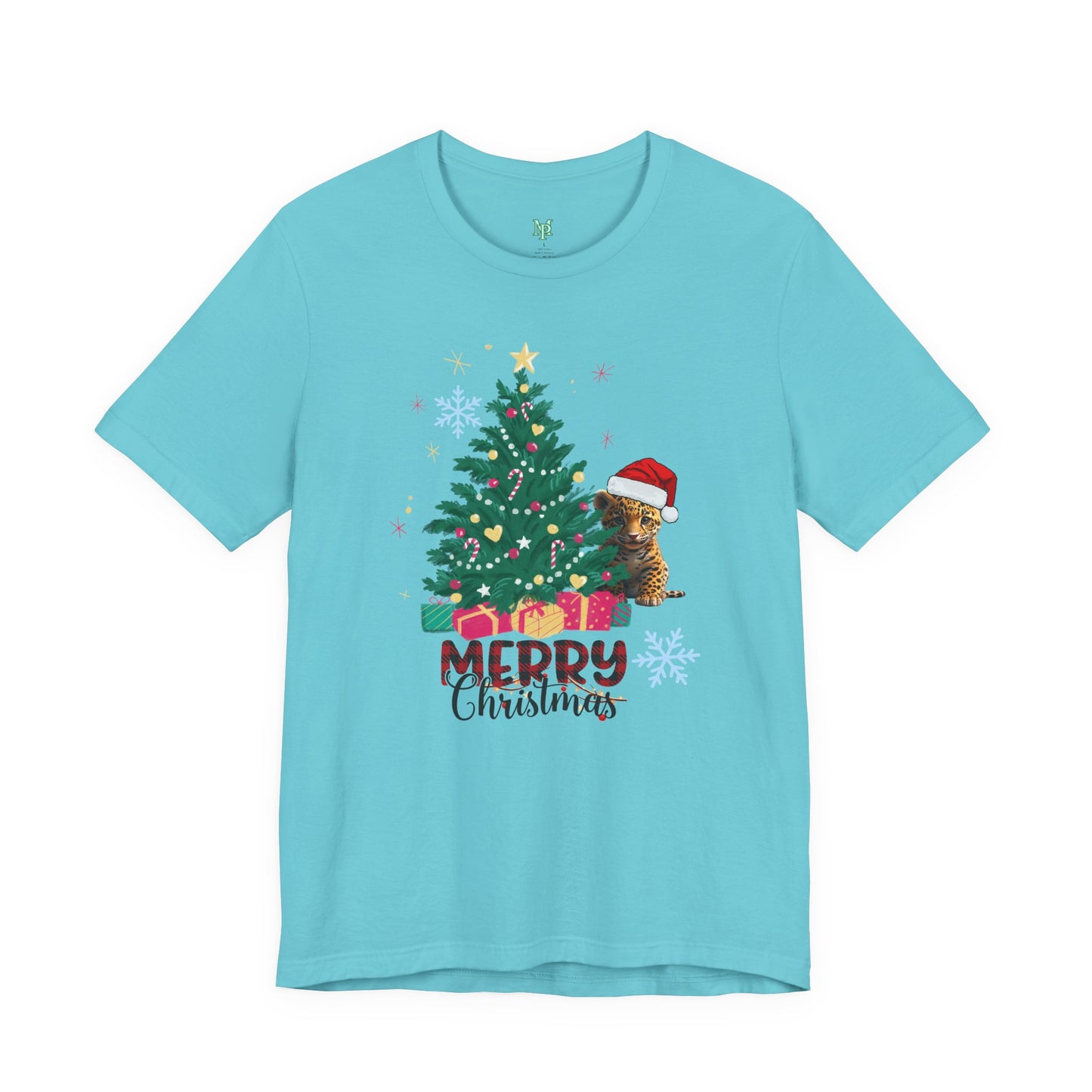 Merry Christmas Unisex Jersey Tee BELLA+CANVAS 3001