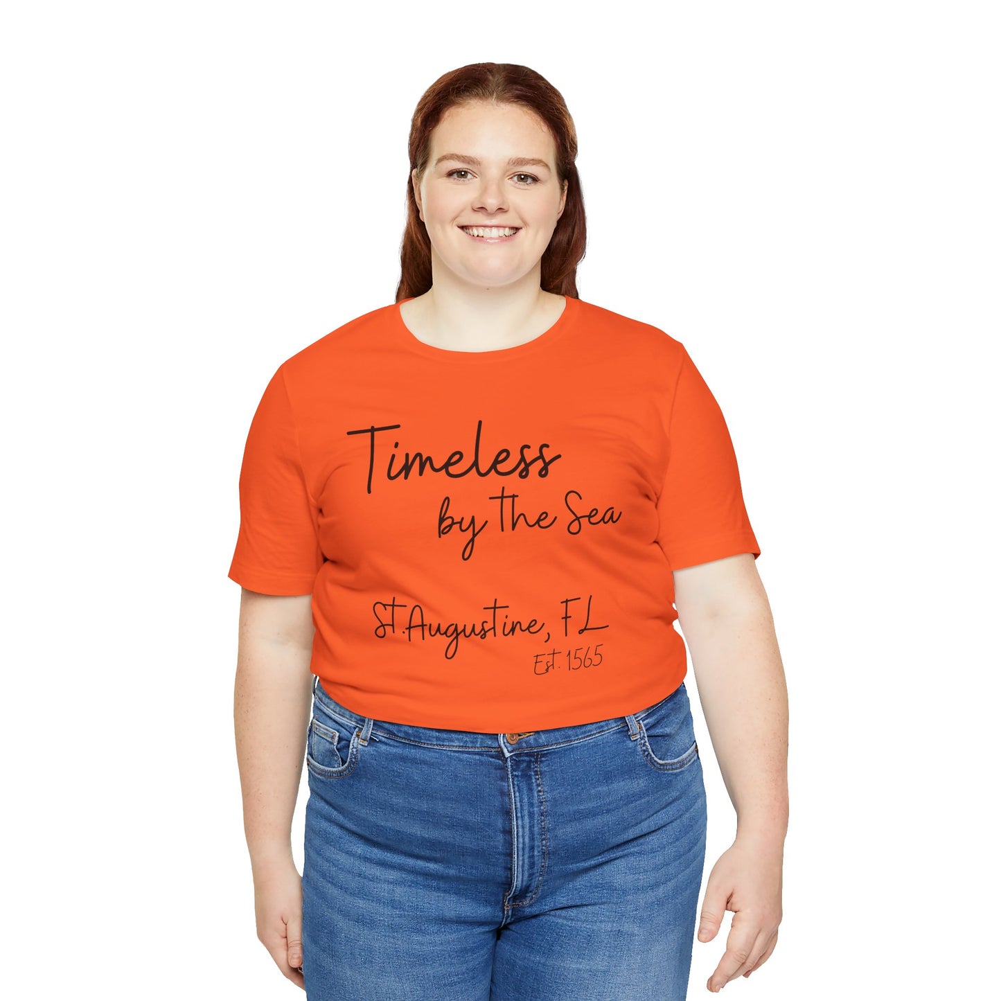 Timeless by The Sea Short Sleeve Tee - BELLA+CANVAS 3001-Casual Beach Wear, Perfect Gift for Ocean Lovers, Vacation Outfits, Summer Apparel, Coastal Style