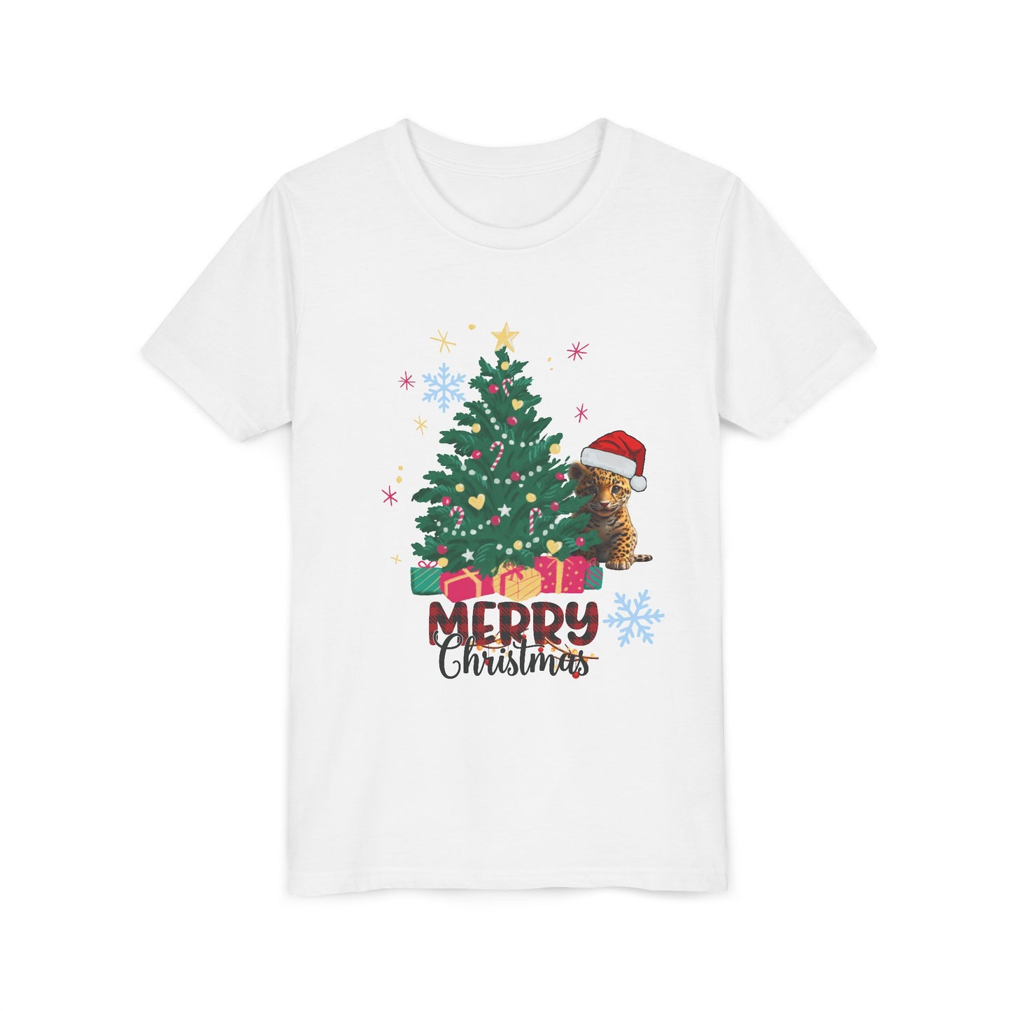 Merry Christmas Youth Tee BELLA+CANVAS 3001 Y
