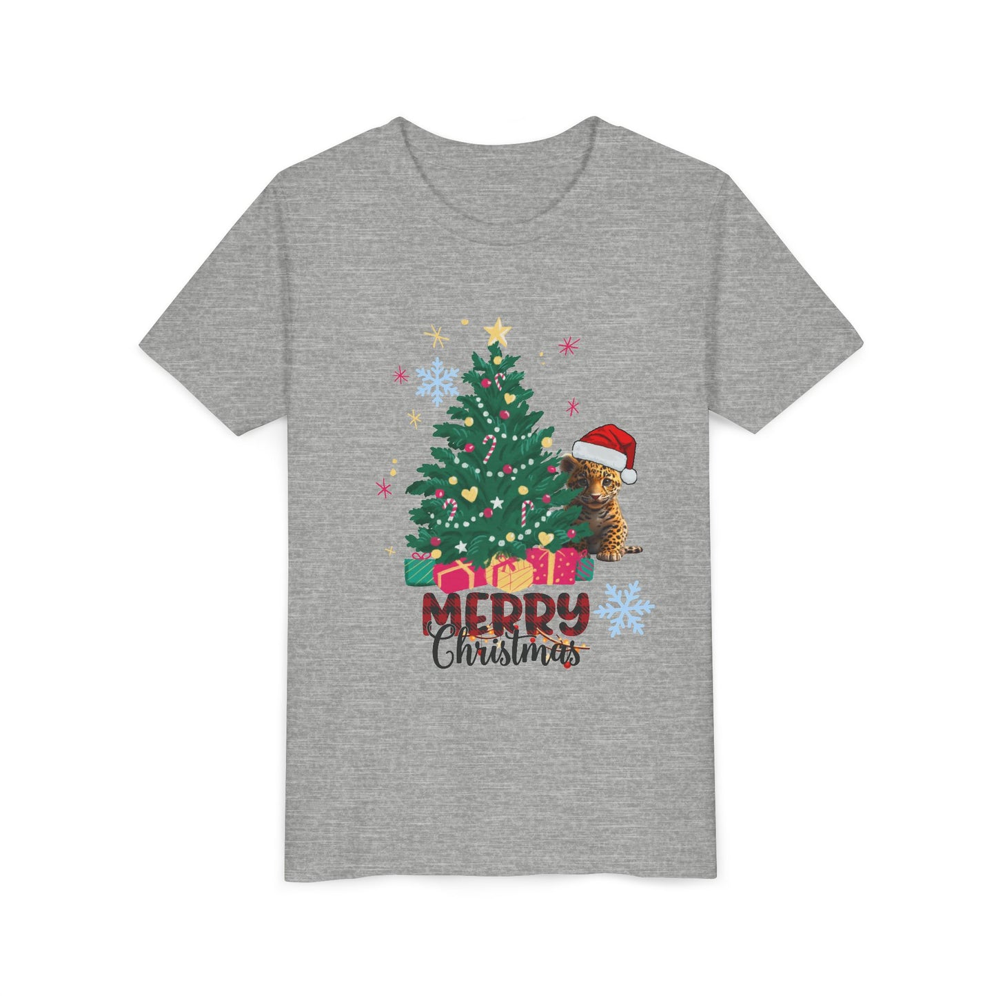 Merry Christmas Youth Tee BELLA+CANVAS 3001 Y