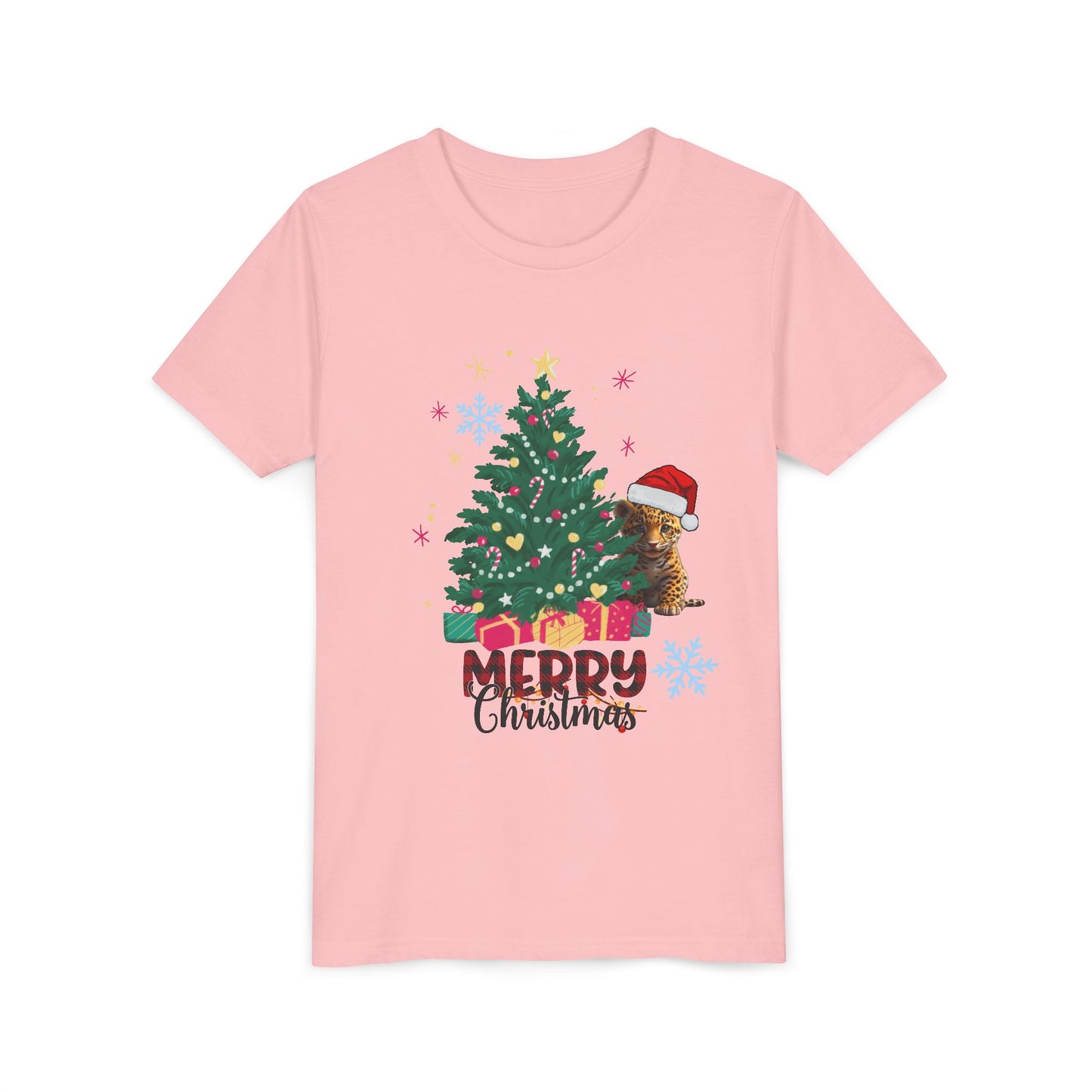 Merry Christmas Youth Tee BELLA+CANVAS 3001 Y