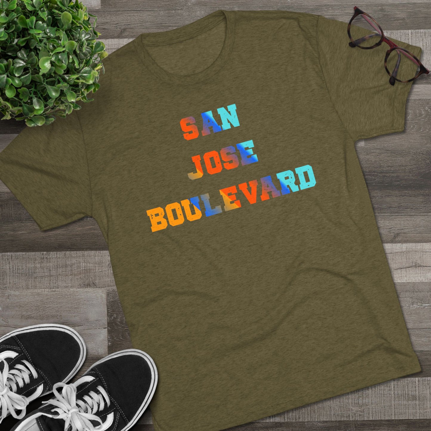 Colorful San Jose Boulevard - Next Level 6010 -Crew Tee for Casual Vibes, Perfect for Summer Outings, Gifts, Relaxed Style, Graphic Tee, Travel Shirt