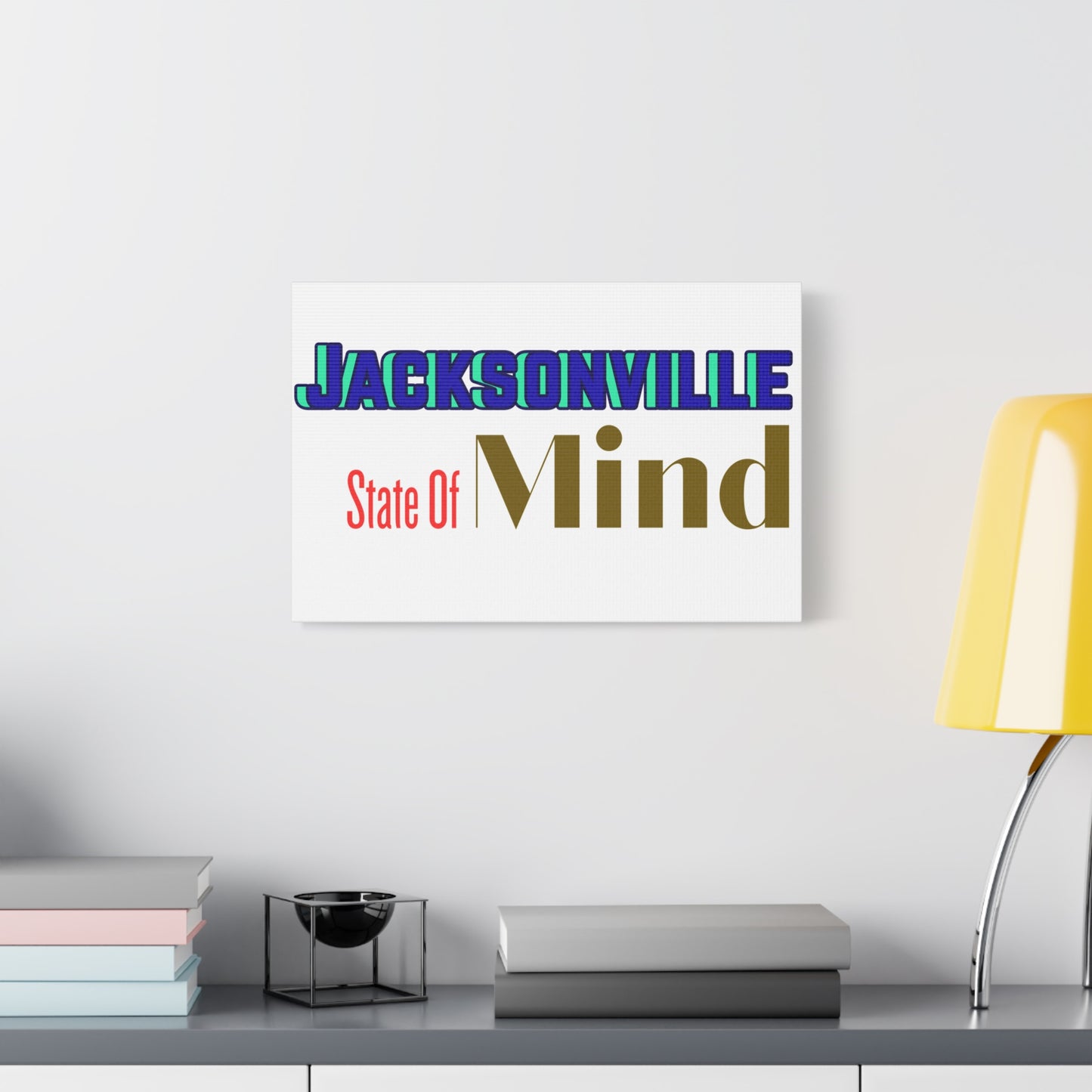 Jacksonville State of Mind Matte Canvas Art, Home Decor, Wall Art, Gift for Florida Lovers, Unique Artwork, Stretched Canvas