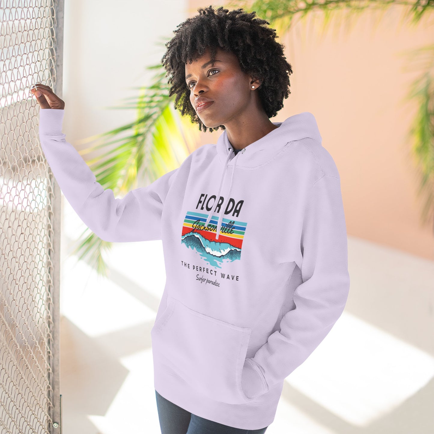 Cozy Florida Wave Hoodie - Perfect for Beach Lovers, Casual Outings, Gifts, Summer Fun, Outdoor Adventures