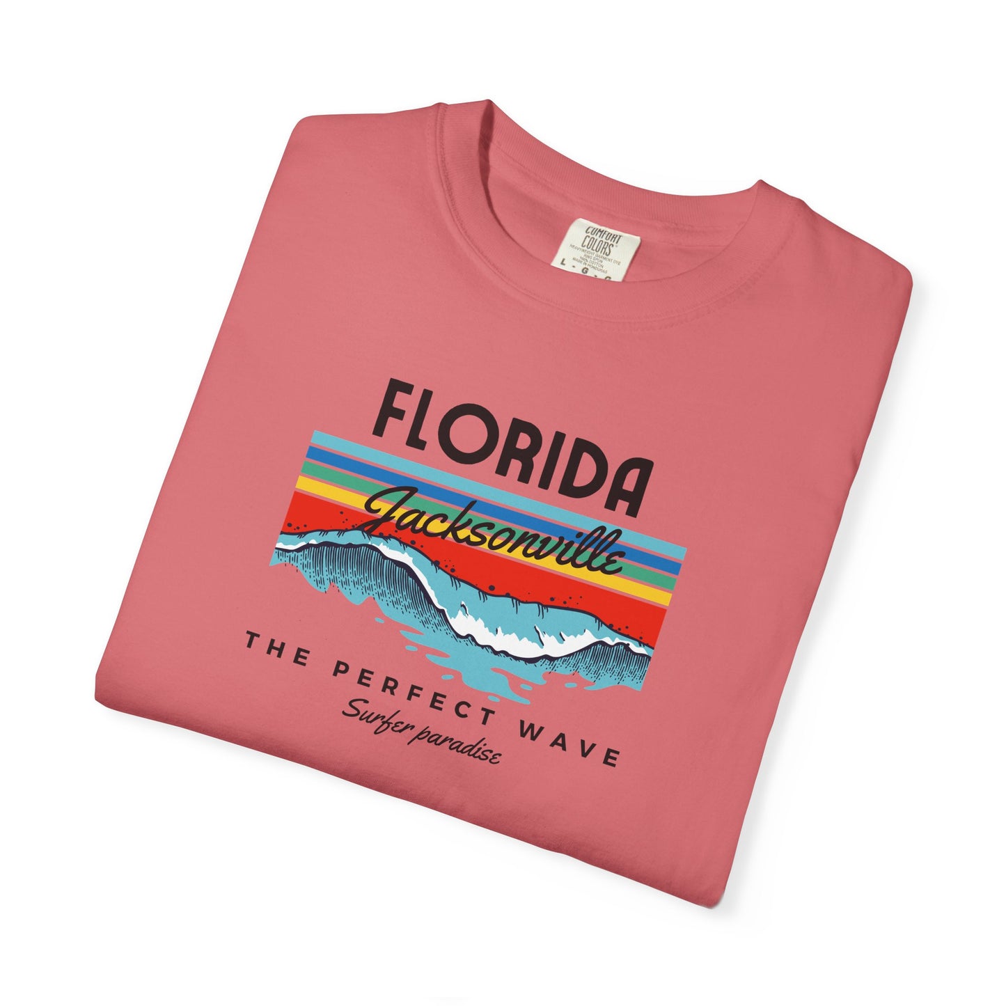 Florida Wave Graphic T-Shirt, Unisex Summer Tee, Beach Lover Gift, Adventure Shirt, Casual Wear, Vacation Apparel