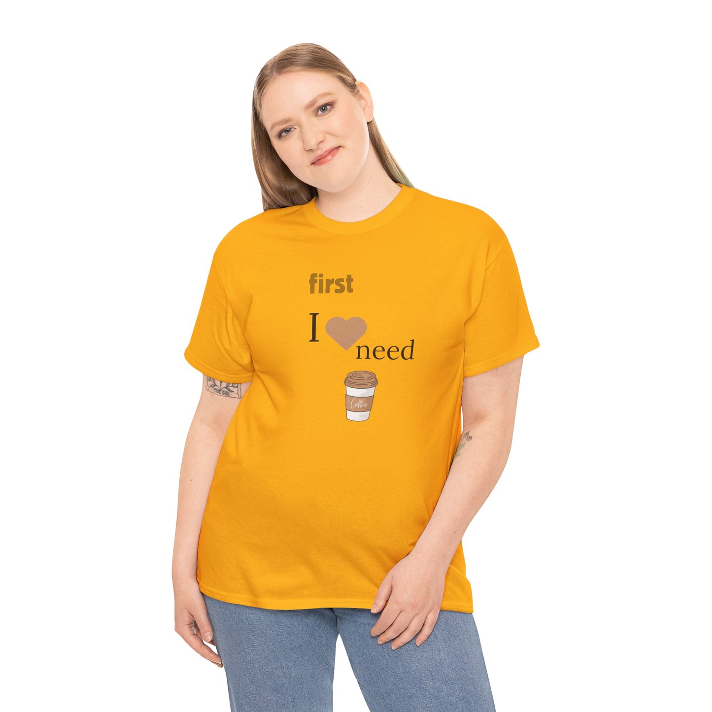 Coffee Lover Unisex Heavy Cotton Tee, Fun Coffee Shirt, Gift for Baristas, Perfect for Casual Wear, Funny Coffee T-Shirt