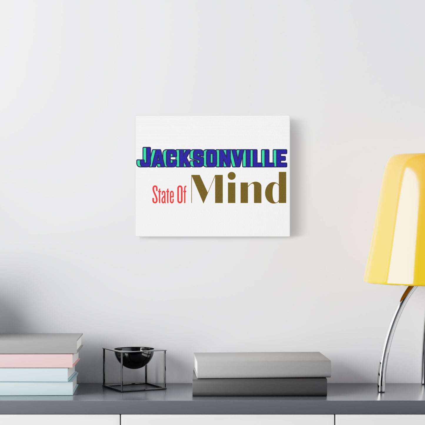 Jacksonville State of Mind Matte Canvas Art, Home Decor, Wall Art, Gift for Florida Lovers, Unique Artwork, Stretched Canvas
