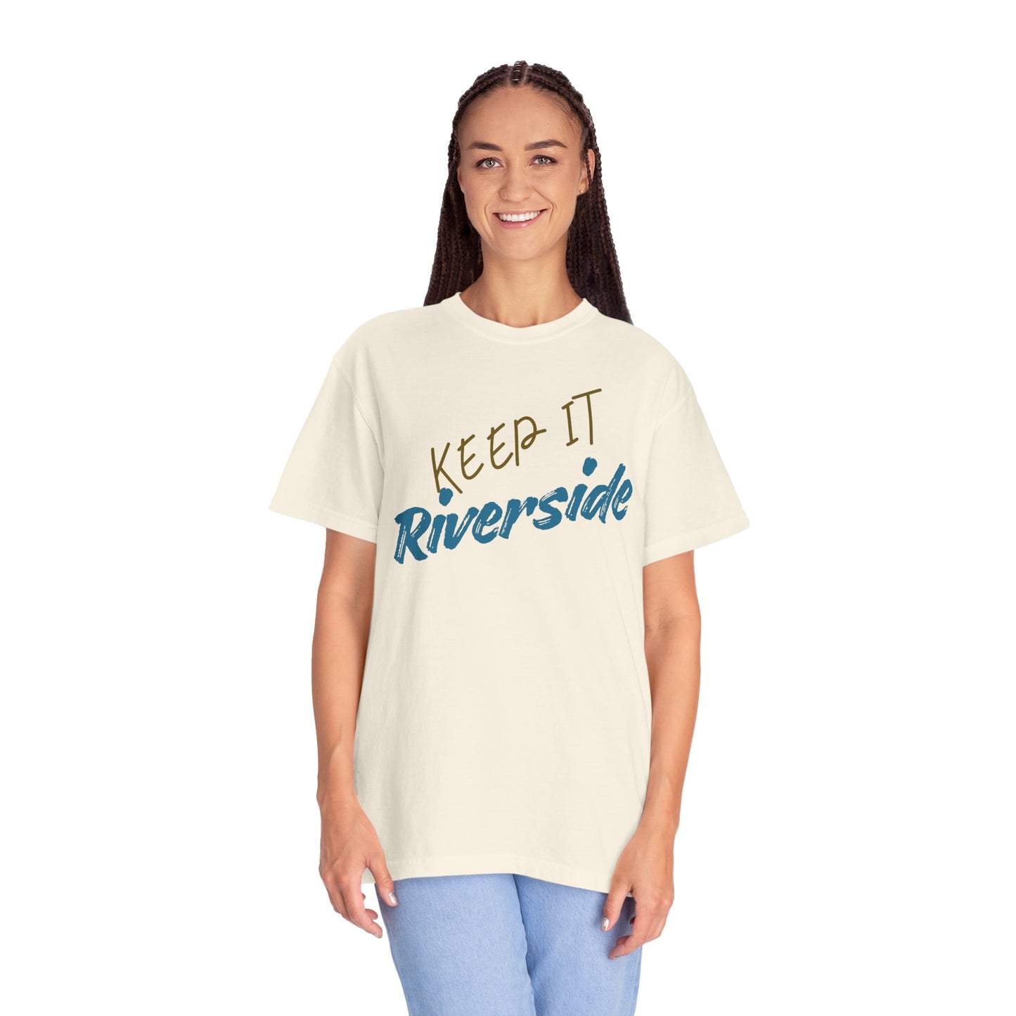 Unisex Riverside Graphic Tee, Summer Vibes Shirt, Relaxed Style T-Shirt, Casual Wear Gift, Beach Day Top