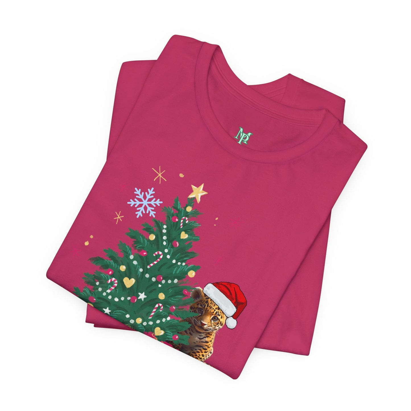 Merry Christmas Unisex Jersey Tee BELLA+CANVAS 3001