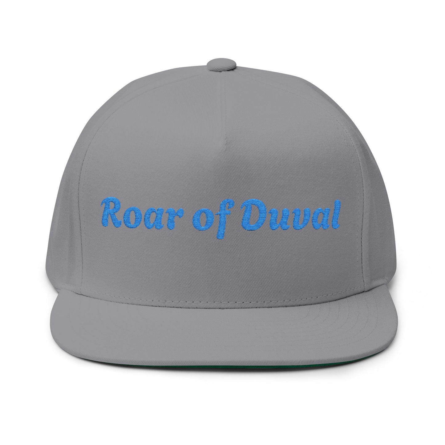 Embroidered Flat Bill Cap - Roar of Duval, Stylish Hat, Casual Wear, Gift for Fans, Trendy Accessory, Summer Outfit
