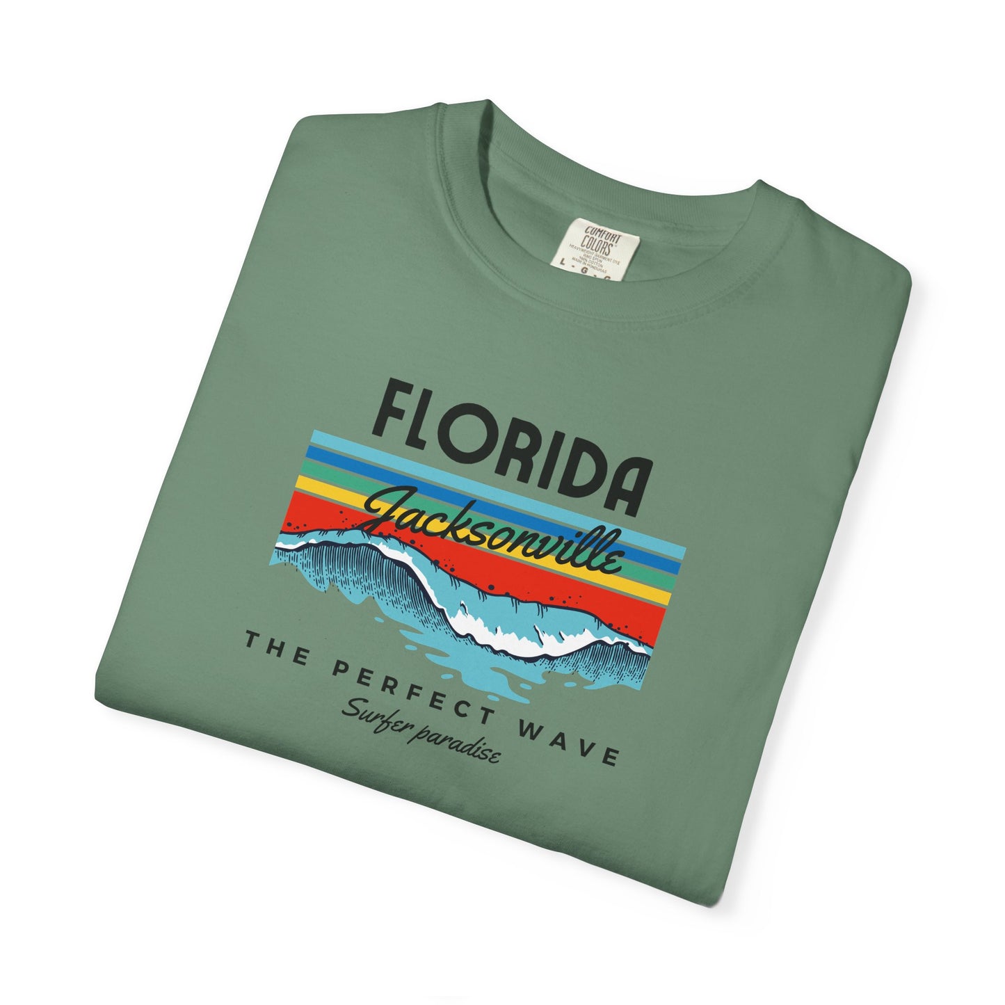 Florida Wave Graphic T-Shirt, Unisex Summer Tee, Beach Lover Gift, Adventure Shirt, Casual Wear, Vacation Apparel