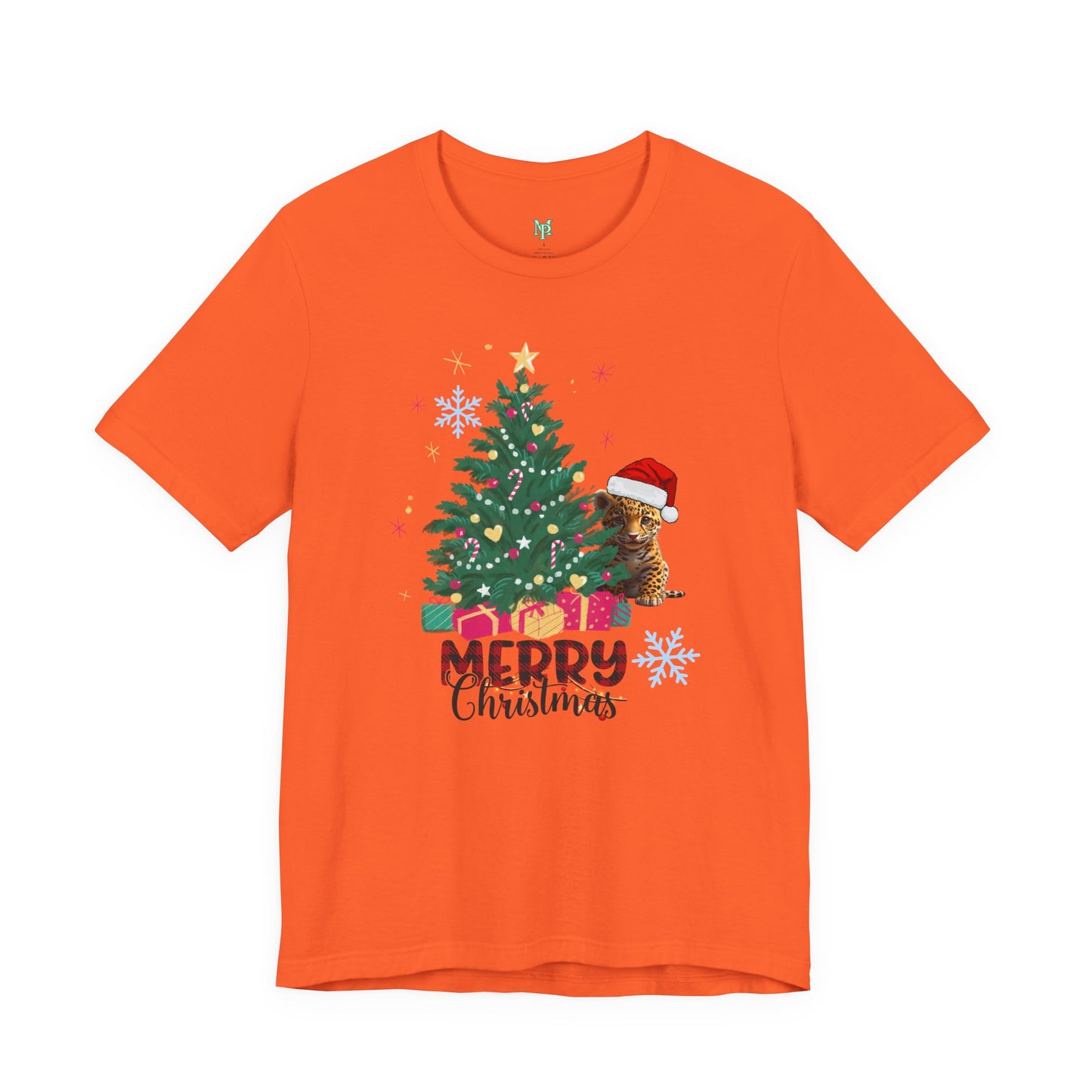 Merry Christmas Unisex Jersey Tee BELLA+CANVAS 3001