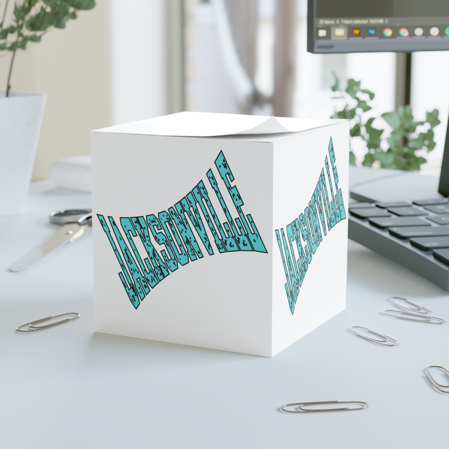 Jacksonville Note Cube - Fun Desk Accessory for Home and Office