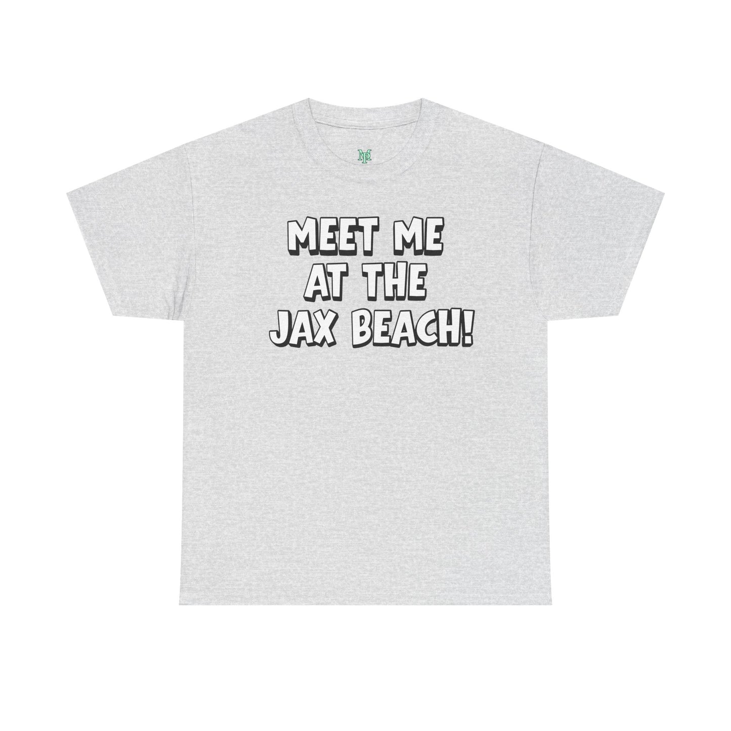 Meet Me at the Jax Beach Unisex Tee, -GILDAN 5000-Beach Day Shirt, Summer Vacation Top, Casual Beachwear, Coastal Gift, Fun Family Outing