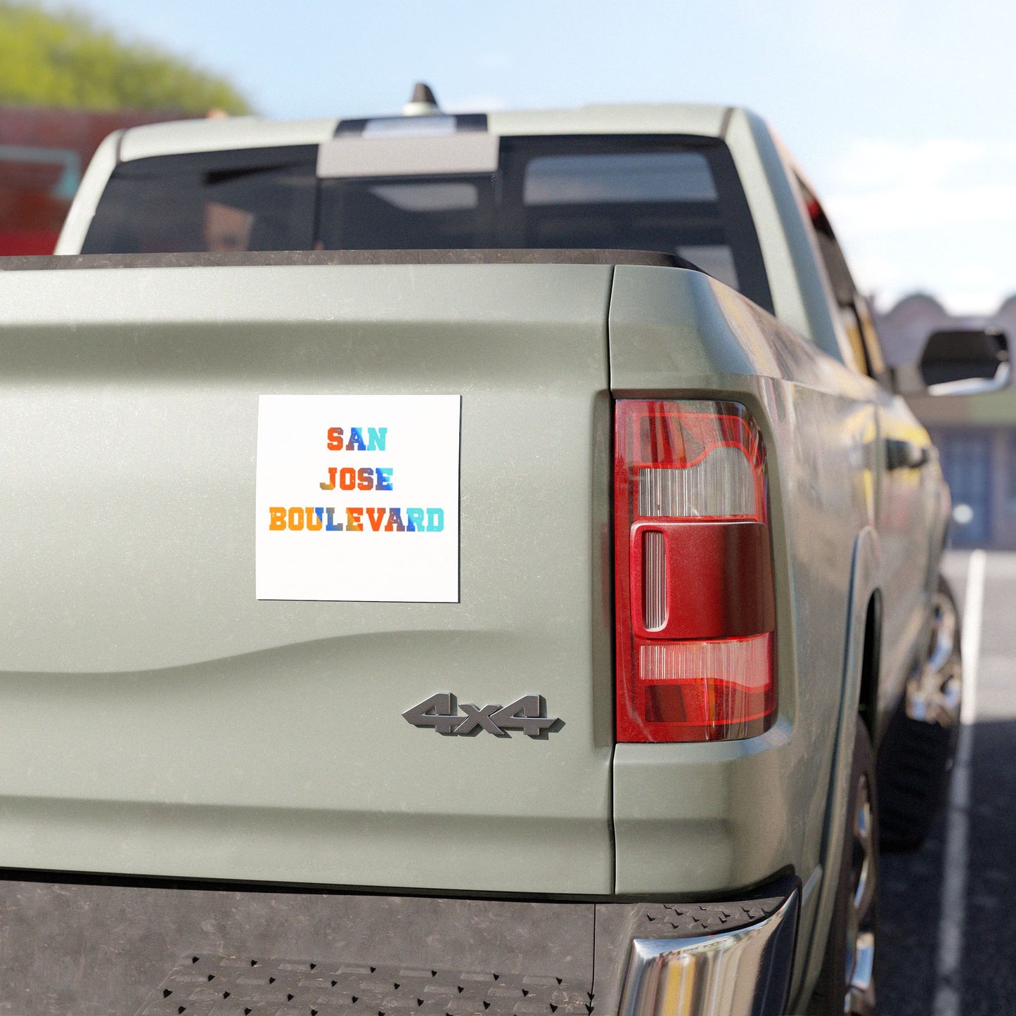 San Jose Boulevard Car Magnet | Colorful Custom Vehicle Decor