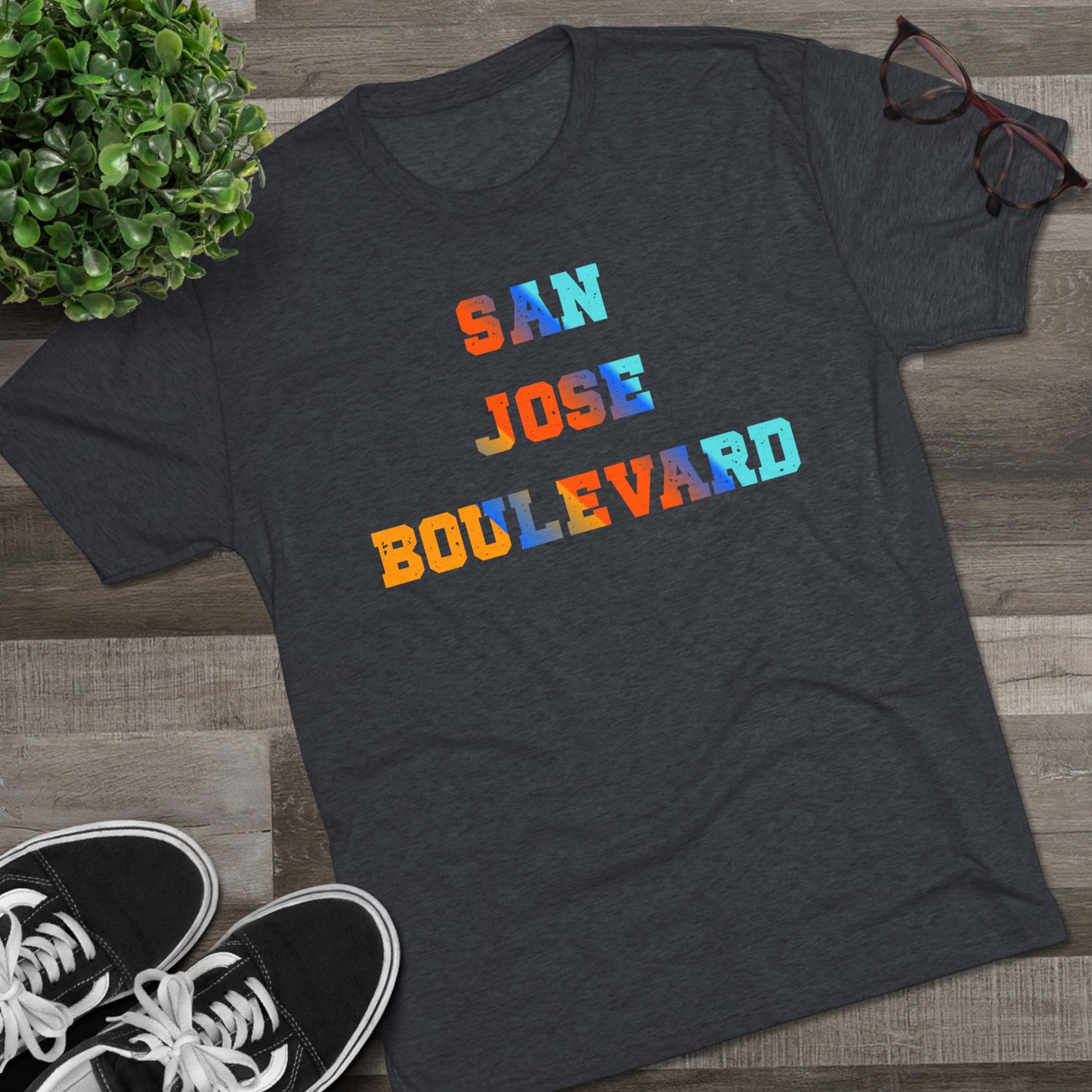 Colorful San Jose Boulevard - Next Level 6010 -Crew Tee for Casual Vibes, Perfect for Summer Outings, Gifts, Relaxed Style, Graphic Tee, Travel Shirt
