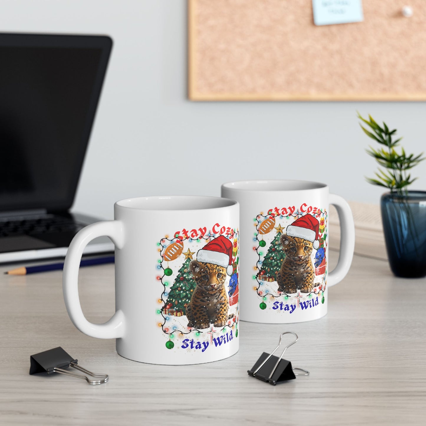 Holiday Magic Ceramic Mug - Festive Coffee Cup for Christmas Cheer