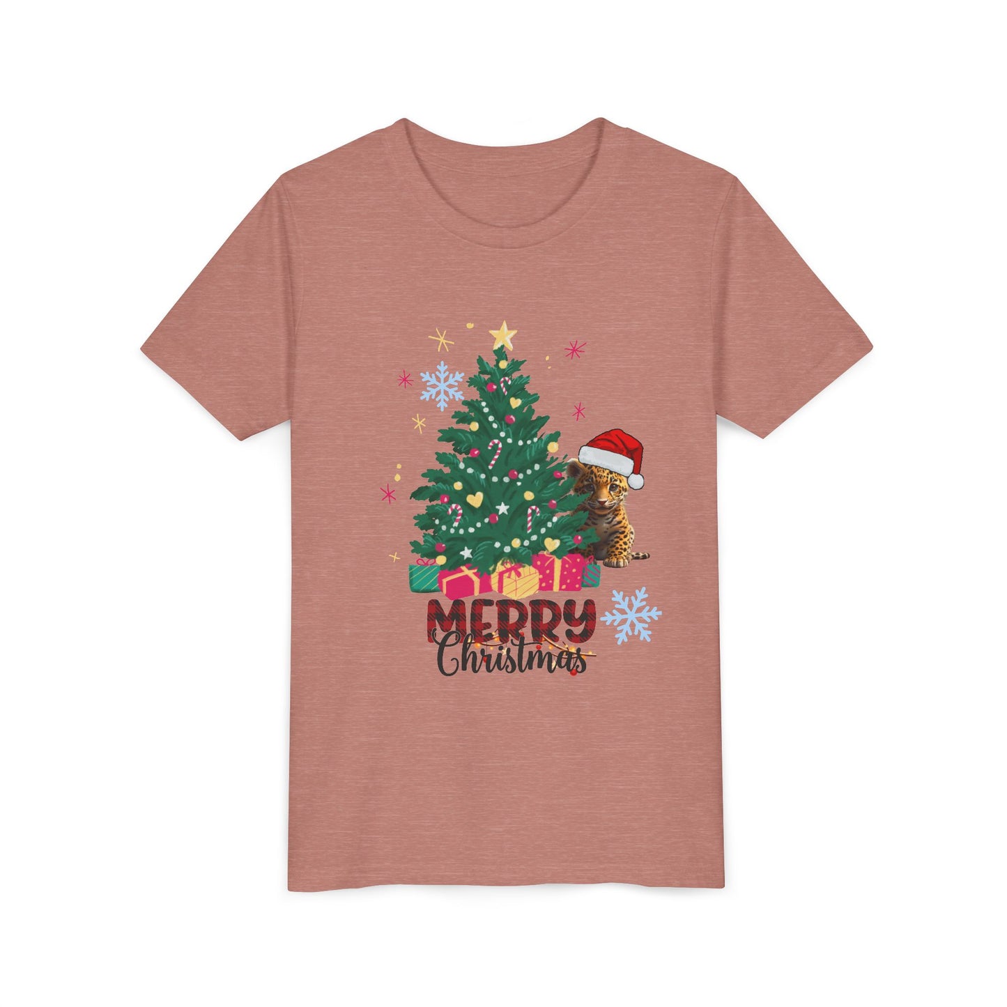 Merry Christmas Youth Tee BELLA+CANVAS 3001 Y
