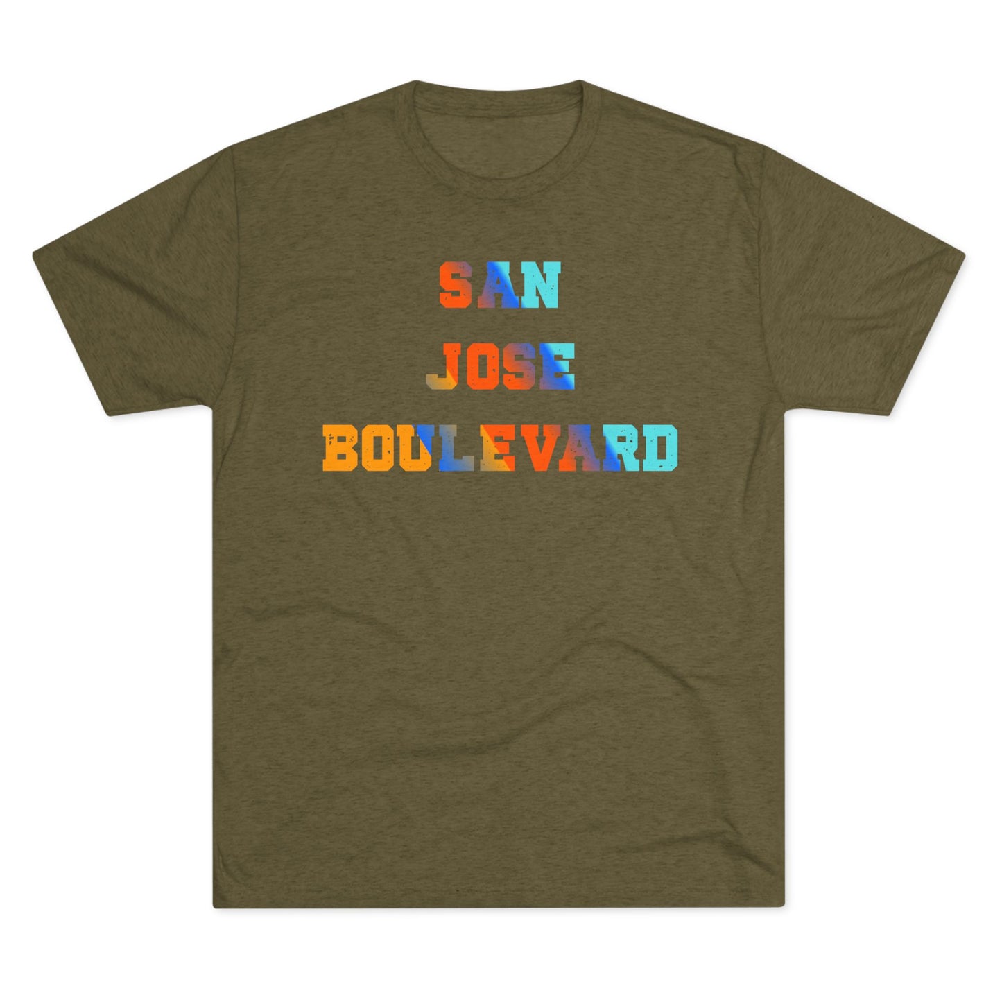 Colorful San Jose Boulevard - Next Level 6010 -Crew Tee for Casual Vibes, Perfect for Summer Outings, Gifts, Relaxed Style, Graphic Tee, Travel Shirt
