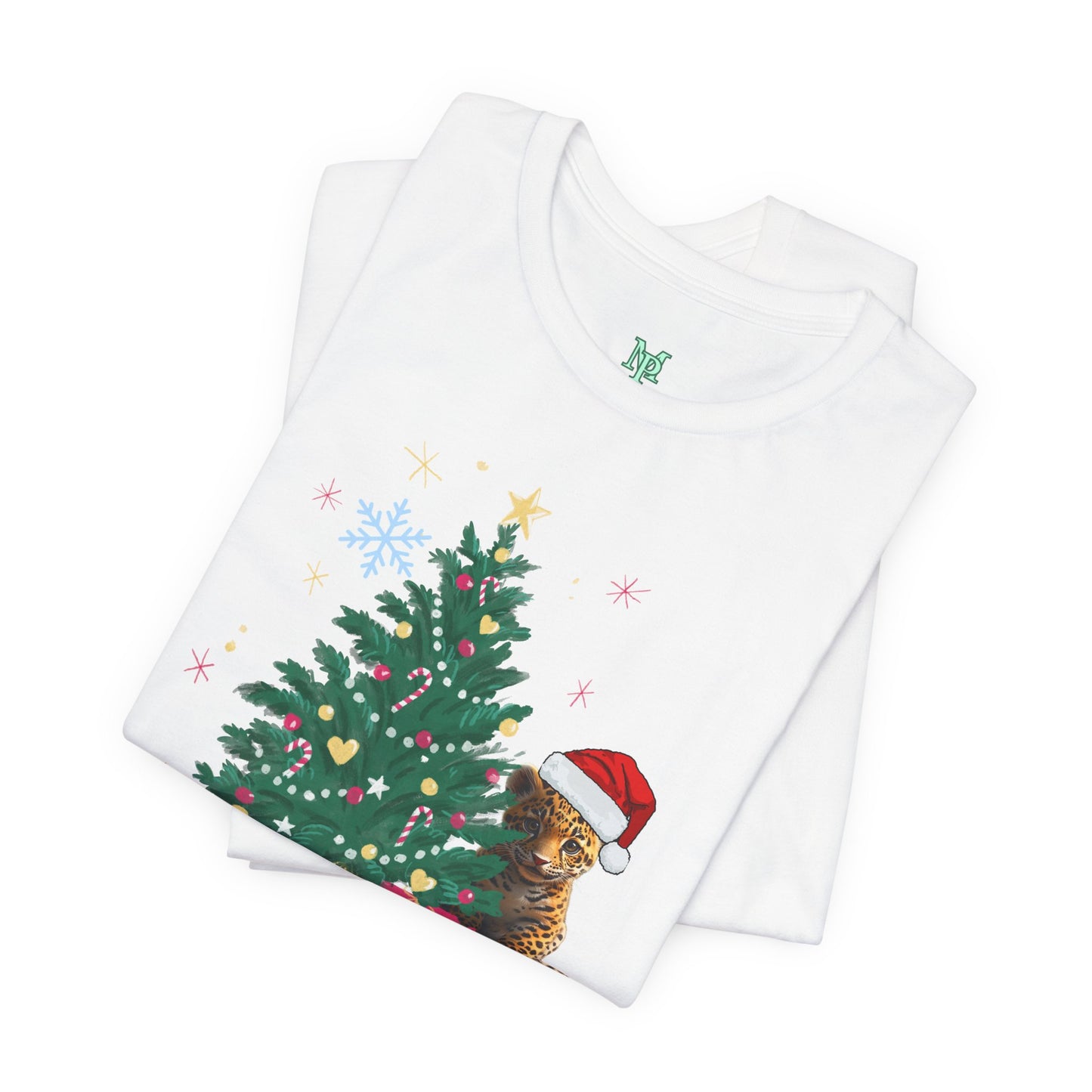 Merry Christmas Unisex Jersey Tee BELLA+CANVAS 3001