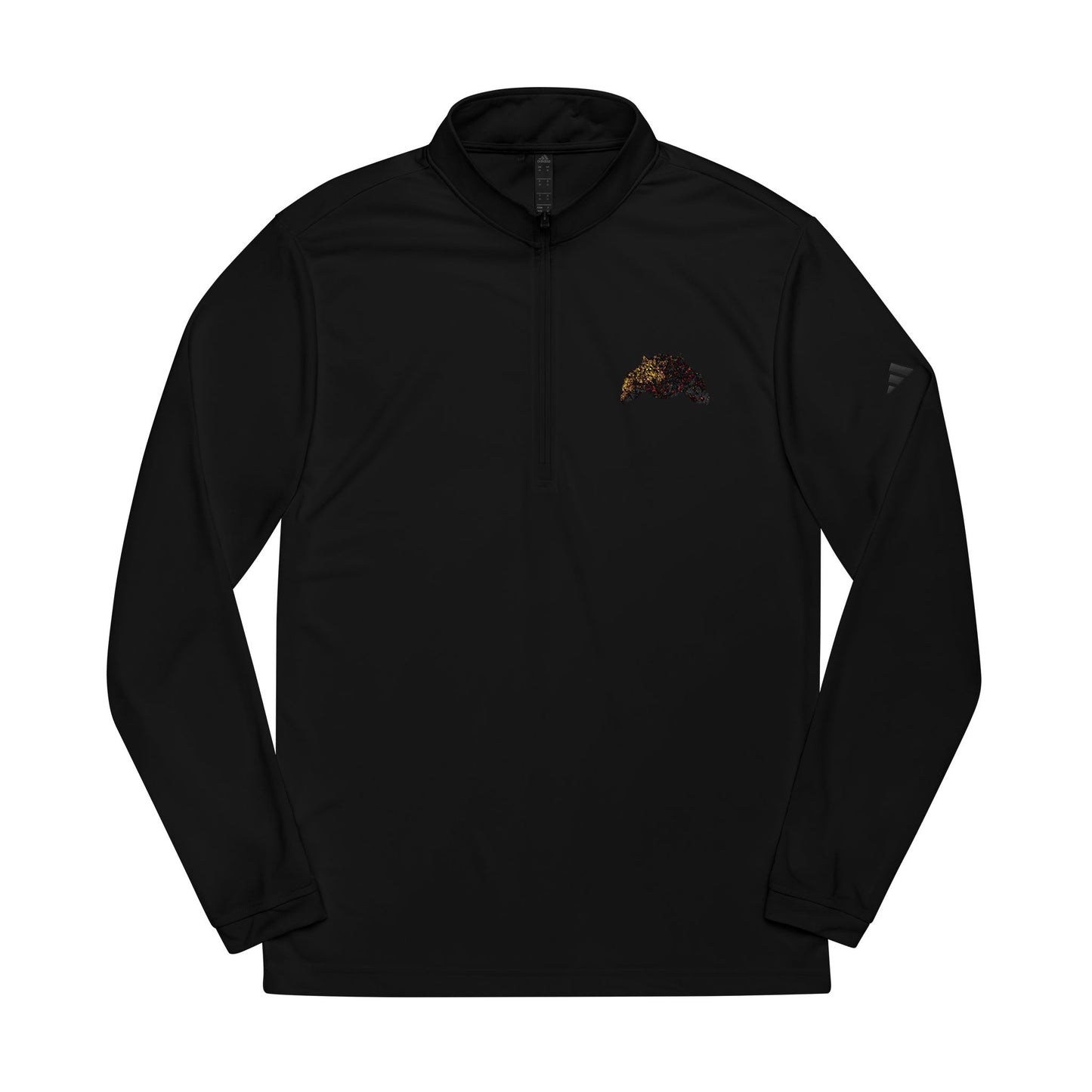 Embroidered Quarter-Zip Pullover, adidas® Athletic Top, Casual Layering, Gift for Fitness Enthusiasts, Sportswear, Everyday Comfort
